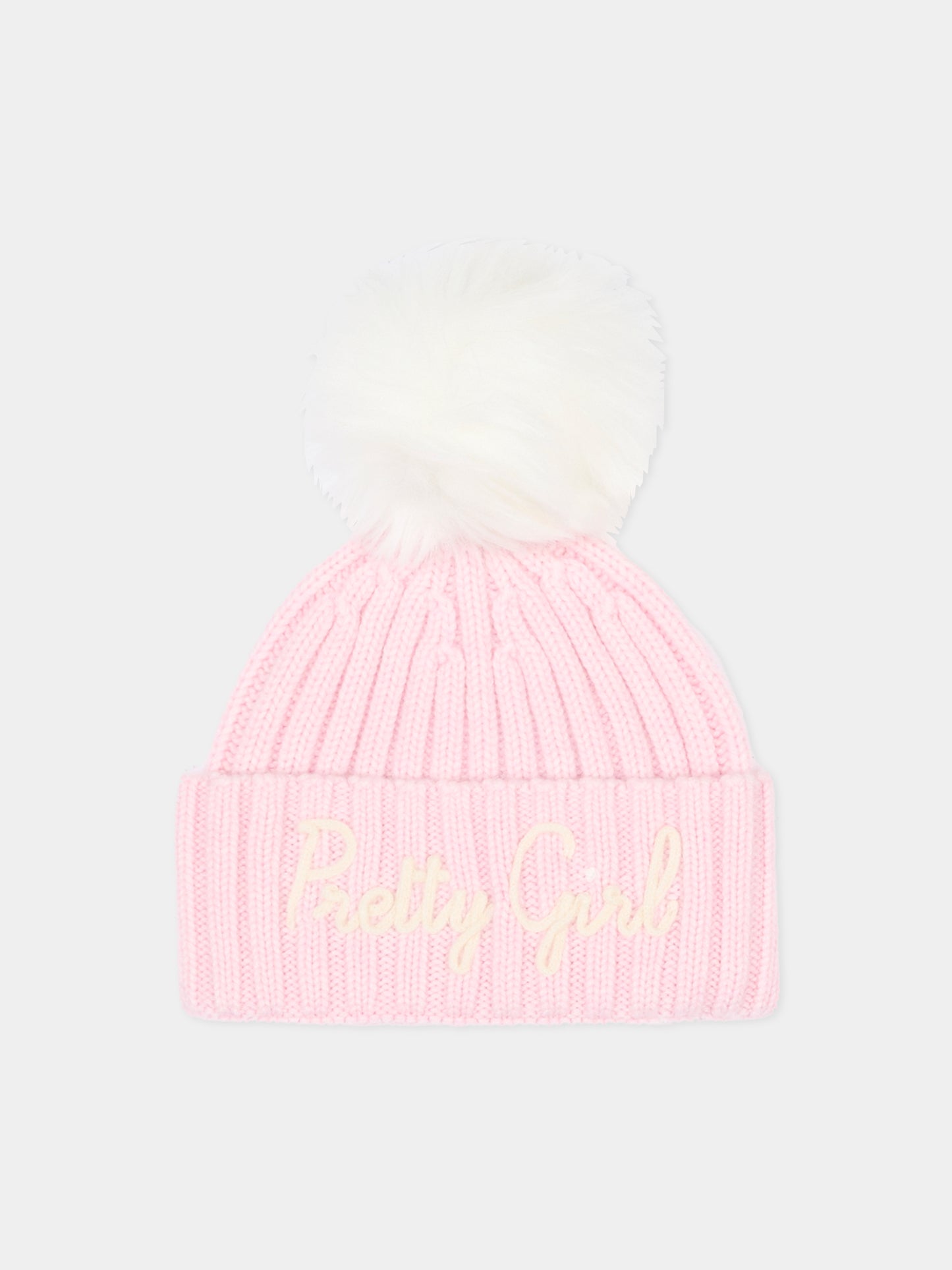 Berretto rosa per bambina con scritta,Mc2 Saint Barth,WENG007 - 02078I