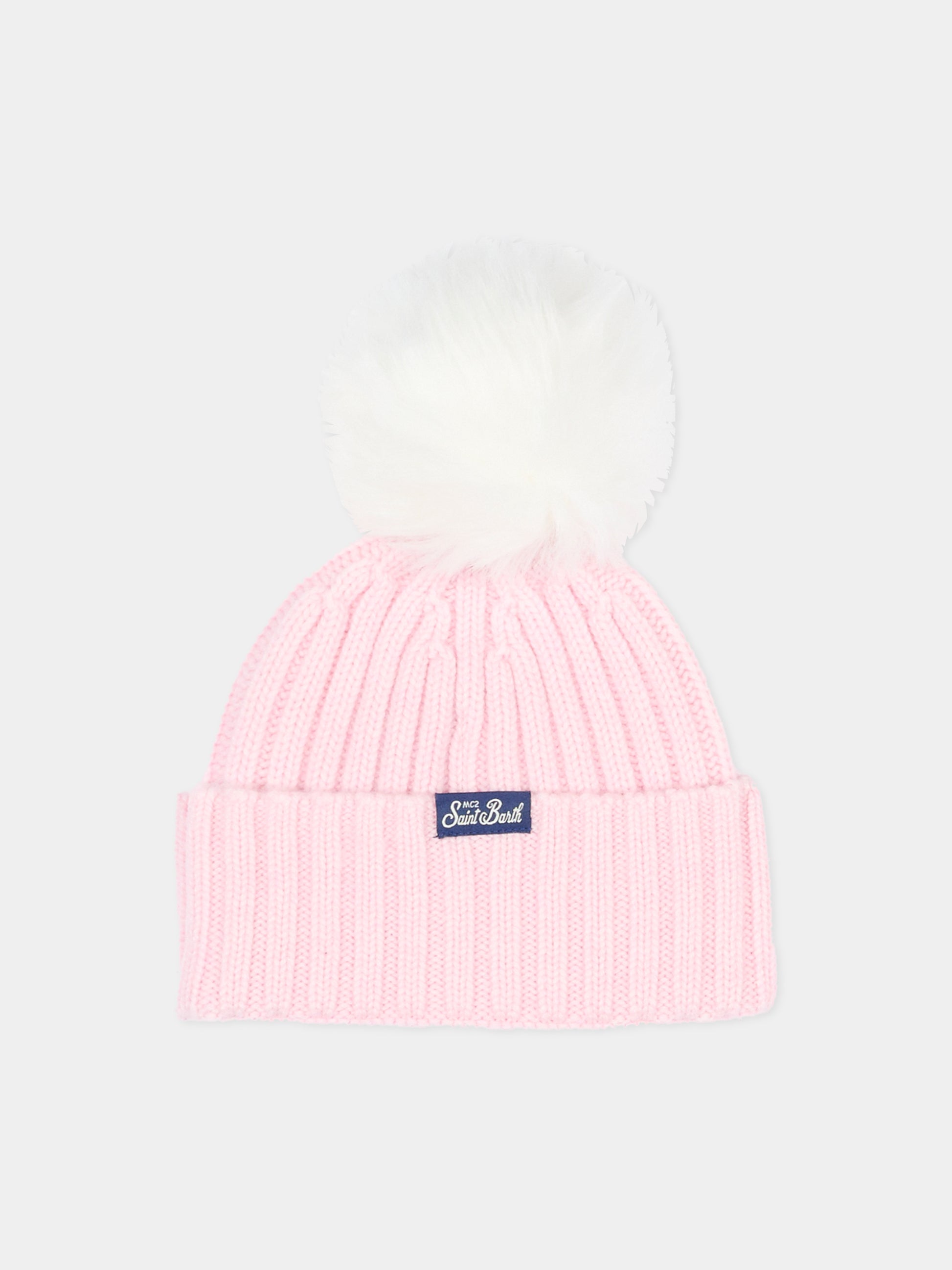 Berretto rosa per bambina con scritta,Mc2 Saint Barth,WENG007 - 02078I