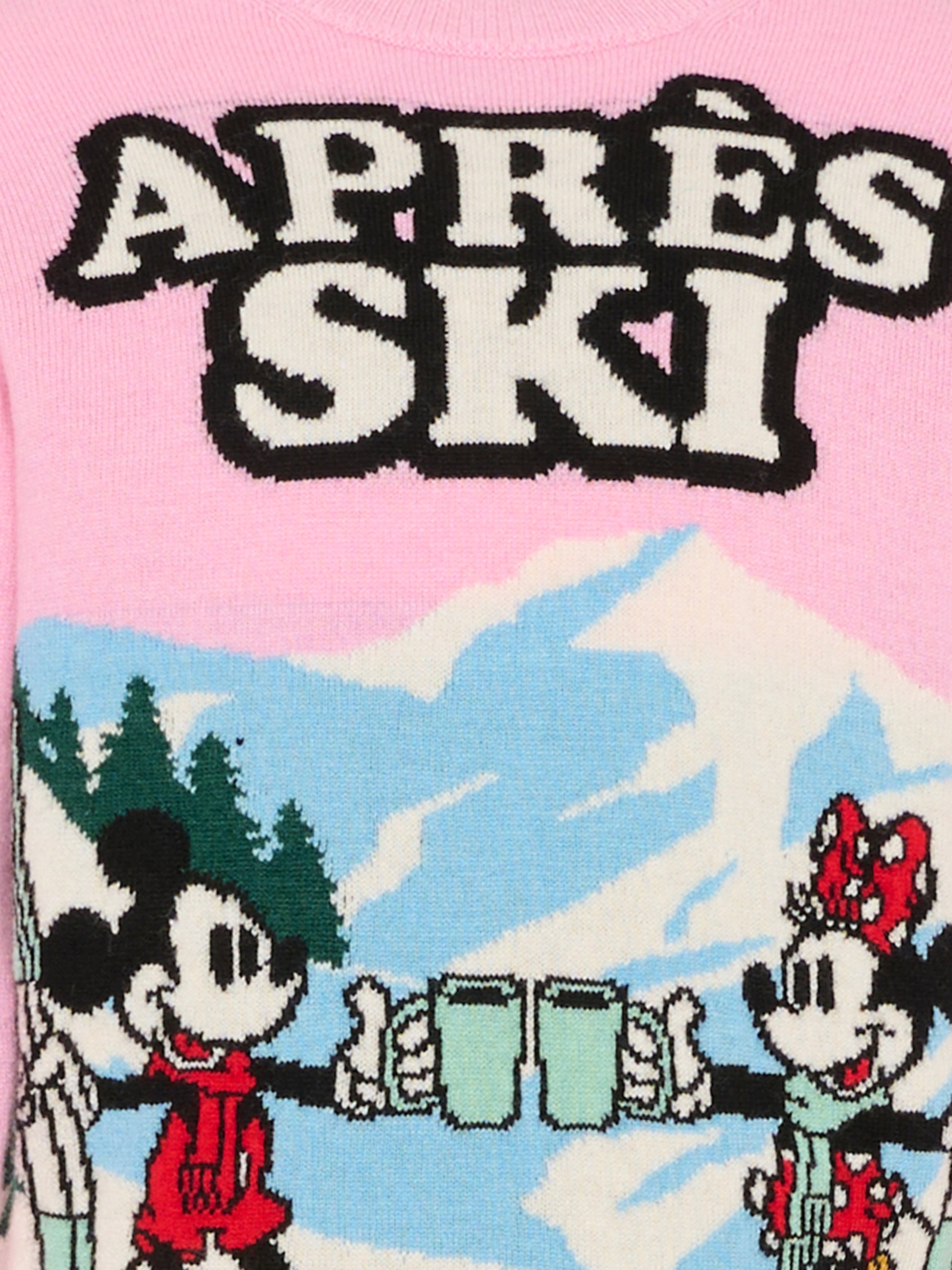 Maglione rosa per bambina con Topolino e Minnie,Mc2 Saint Barth,PRC0007 - 02249I