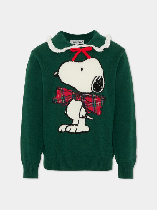 Maglione verde per bambina con Snoopy,Mc2 Saint Barth,ALB001 - 02231I