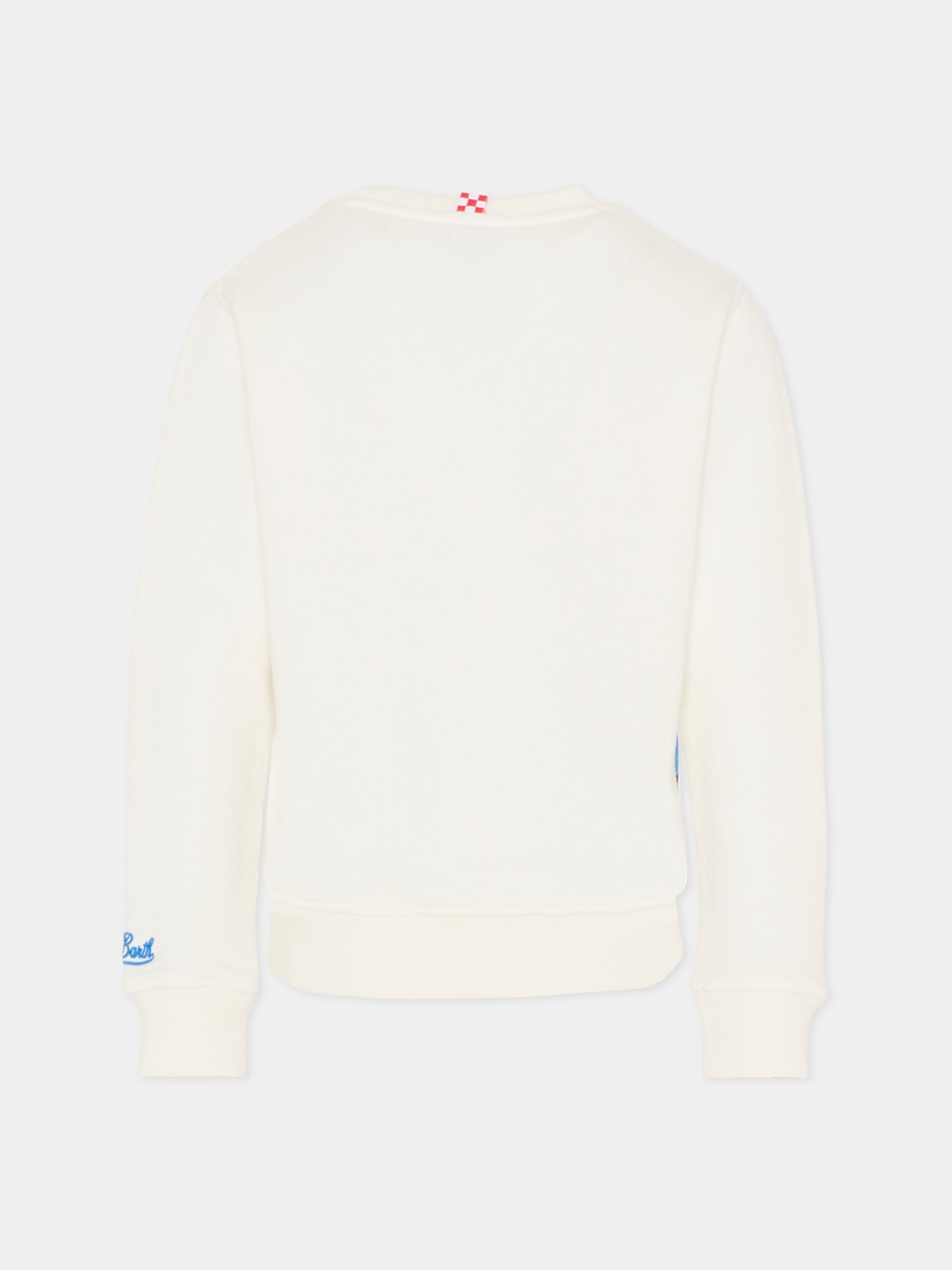 Felpa bianca per bambino con Superman,Mc2 Saint Barth,HUT0004 - 00530I