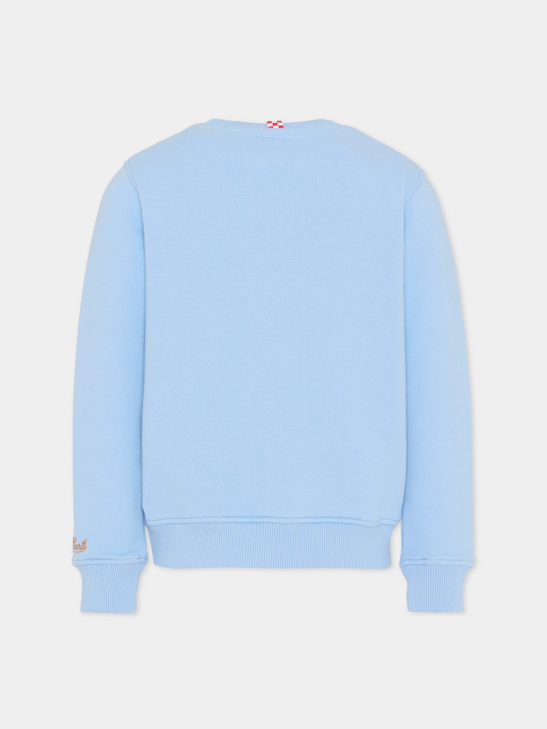 Felpa azzurra per bambino con leone,Mc2 Saint Barth,HUT0004 - 01819I