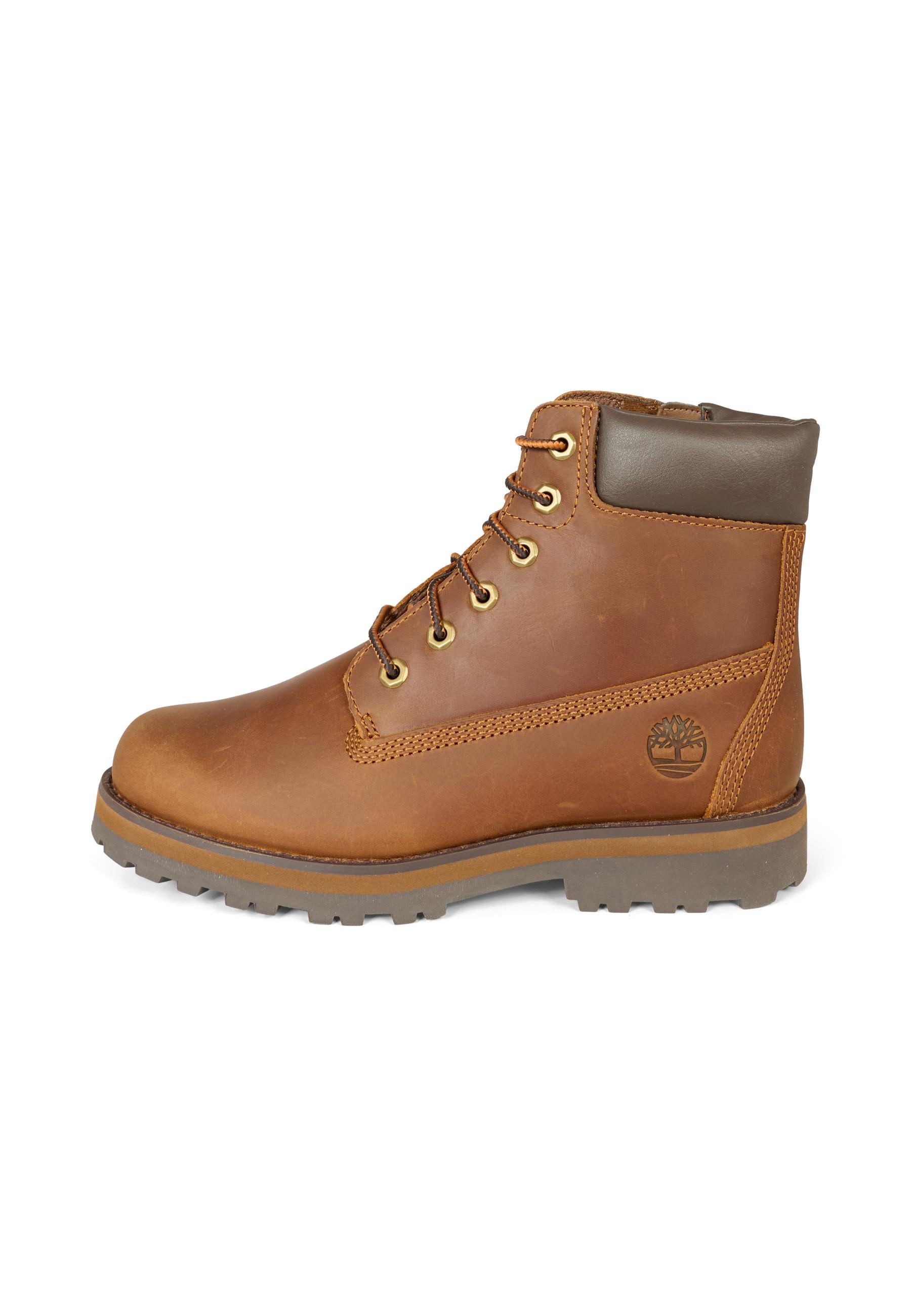 Anfibi Courma marroni per bambini con logo,Timberland,TB0A28VX3581