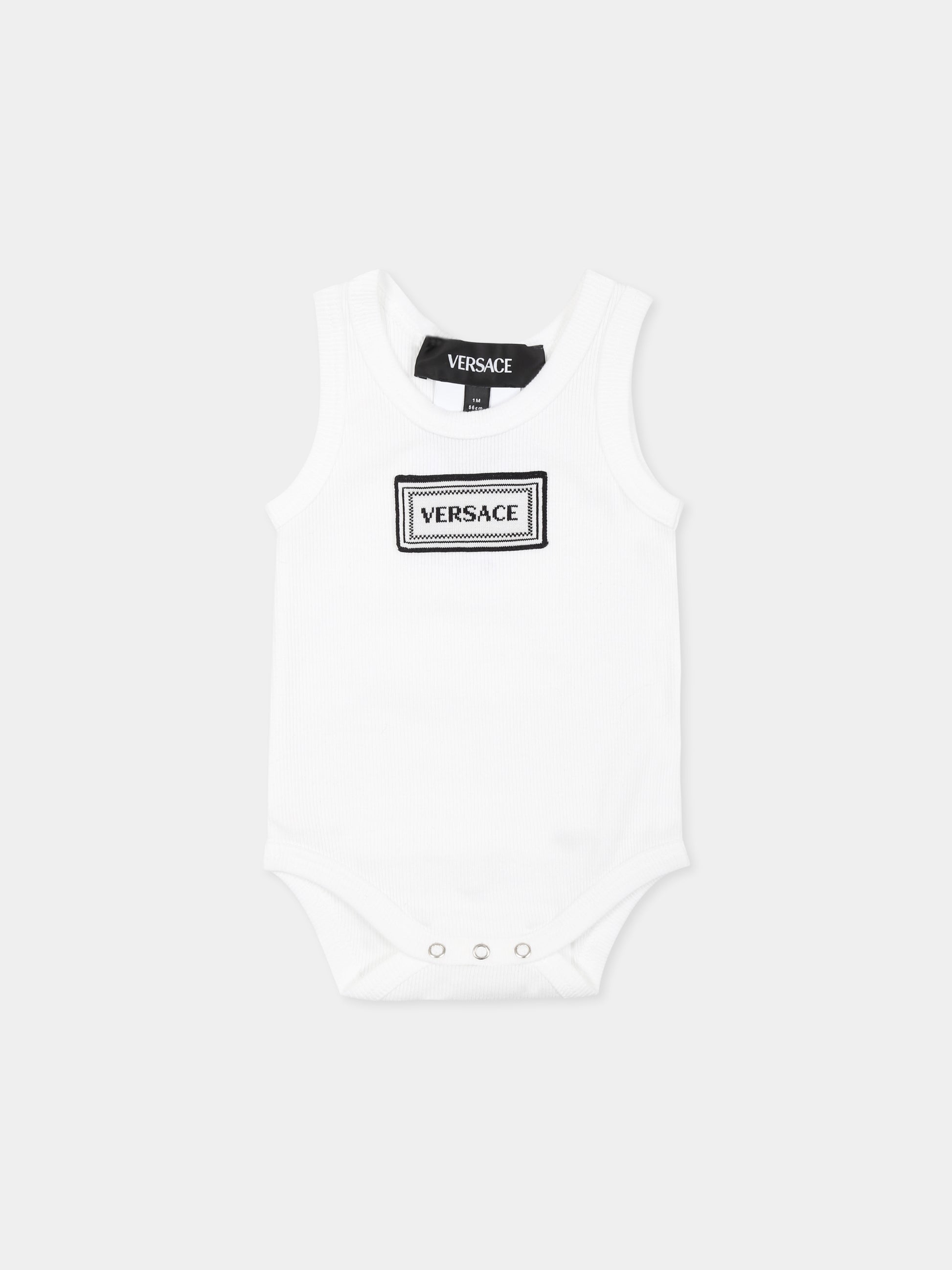 Set body multicolor per neonati con logo '90s vintage,Versace,1018779 1A13344 2W240