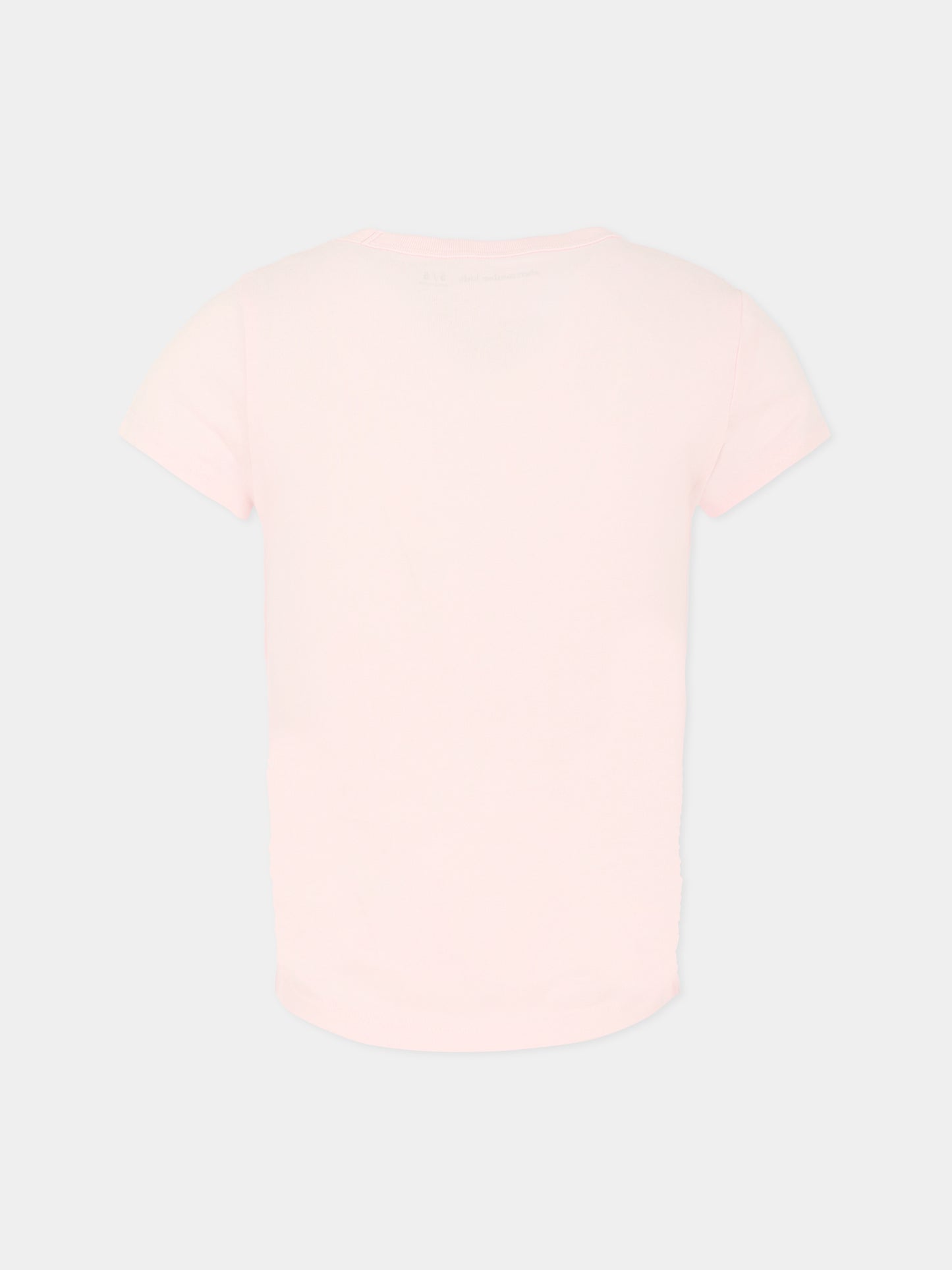 T-shirt rosa per bambina con logo,Abercrombie & Fitch,43AJ73 ADM