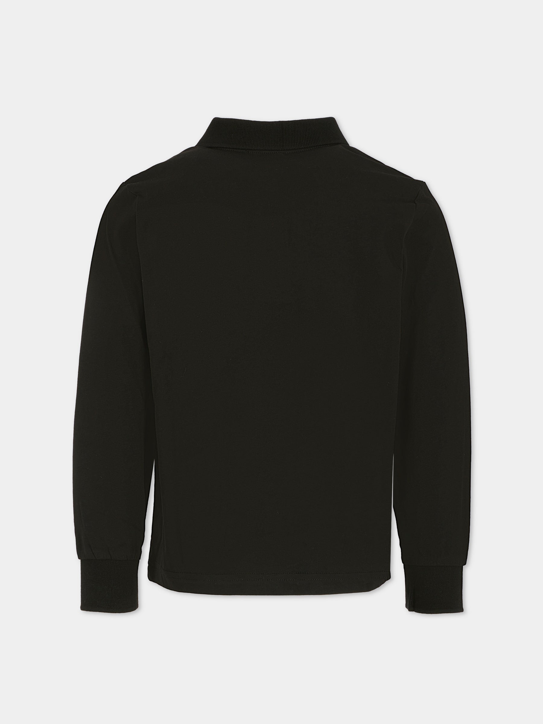 Polo nera per bambino con logo,Diesel,J02467-KYAR1-K900