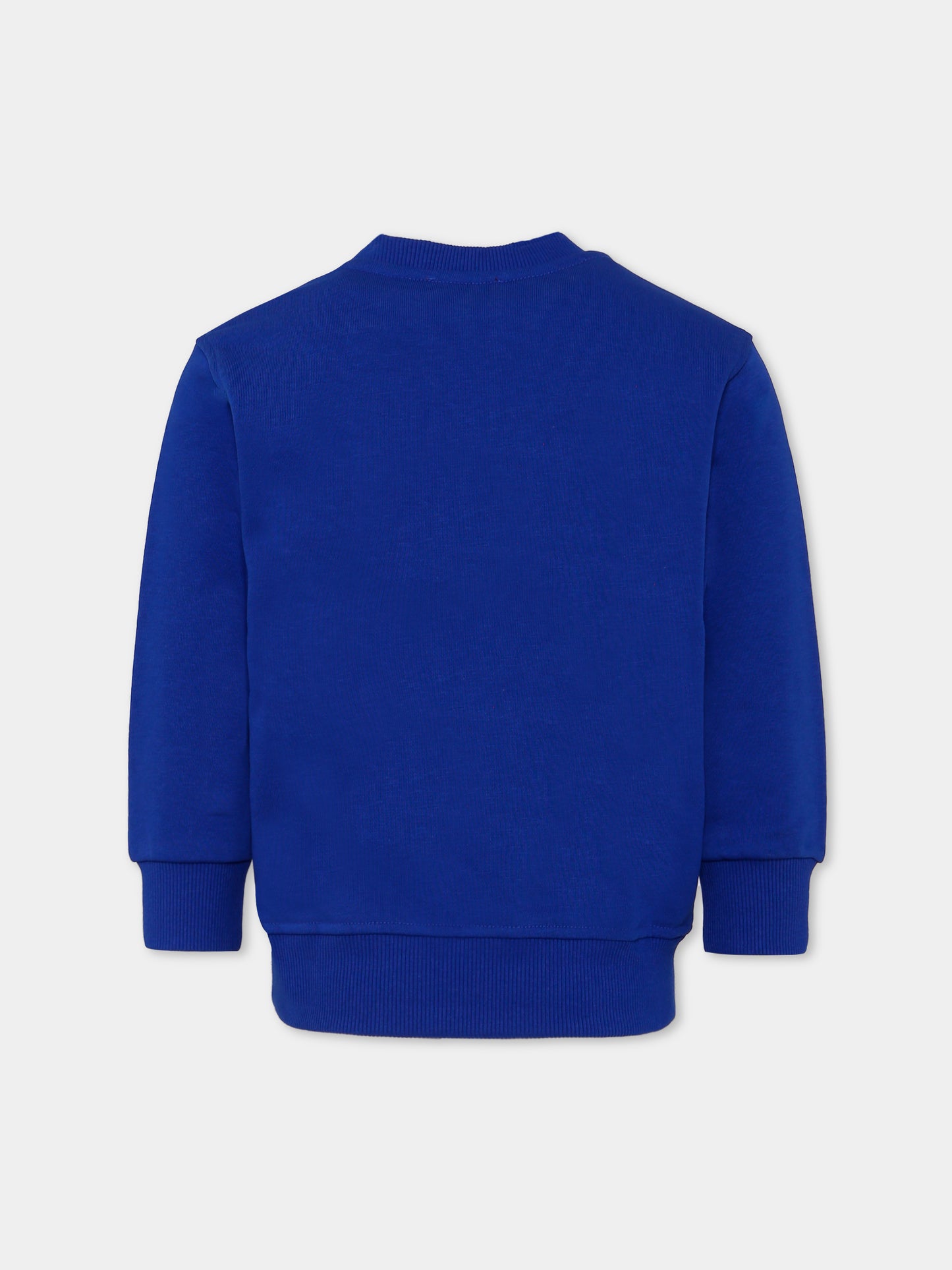 Felpa blu per bambino con logo,Diesel,J02483-KYAZ3-K89G