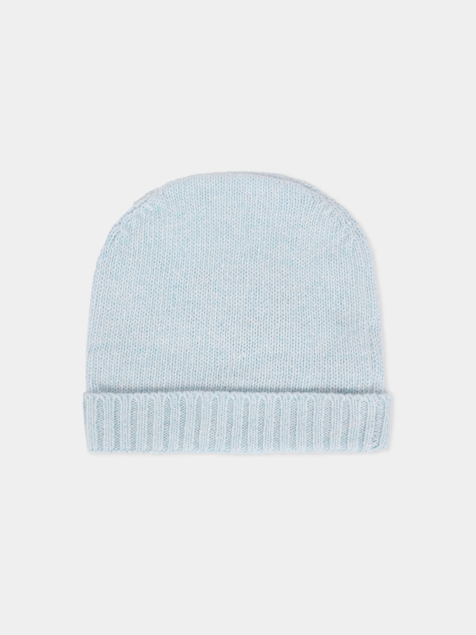 Berretto celeste per neonato con orsetto,J.o. Milano,569A1 CIELO