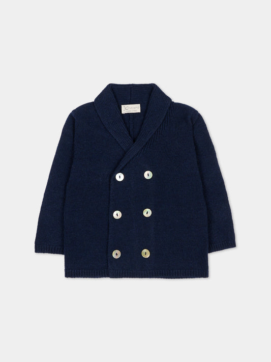 Cardigan blu per neonato,J.o. Milano,563Z1 BLU NOTTE