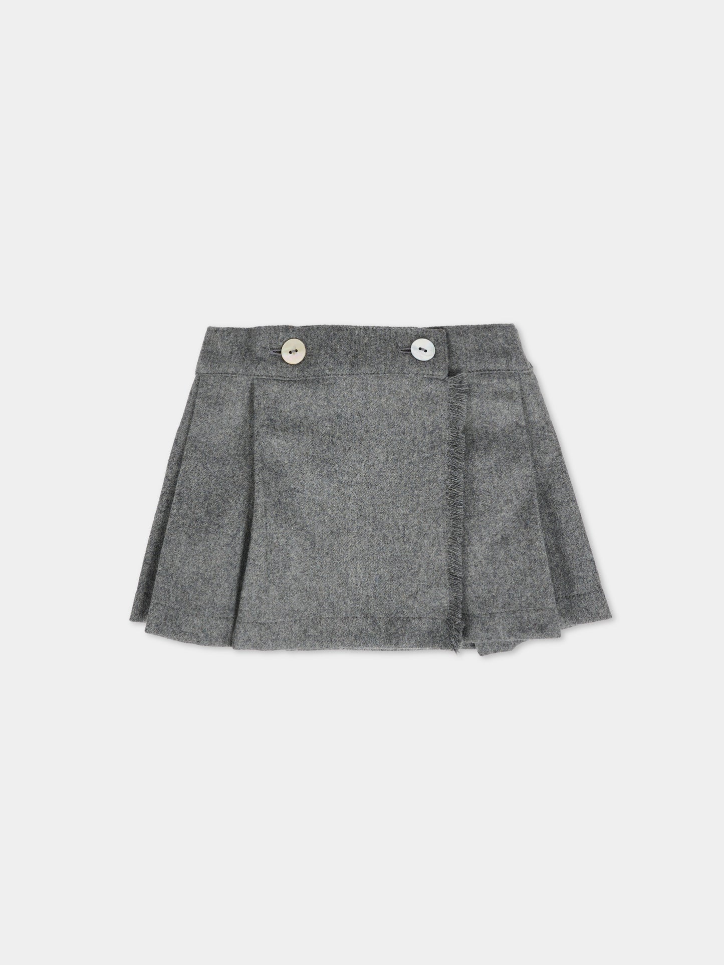 Gonna grigia per neonata,J.o. Milano,562X1 GRIGIO