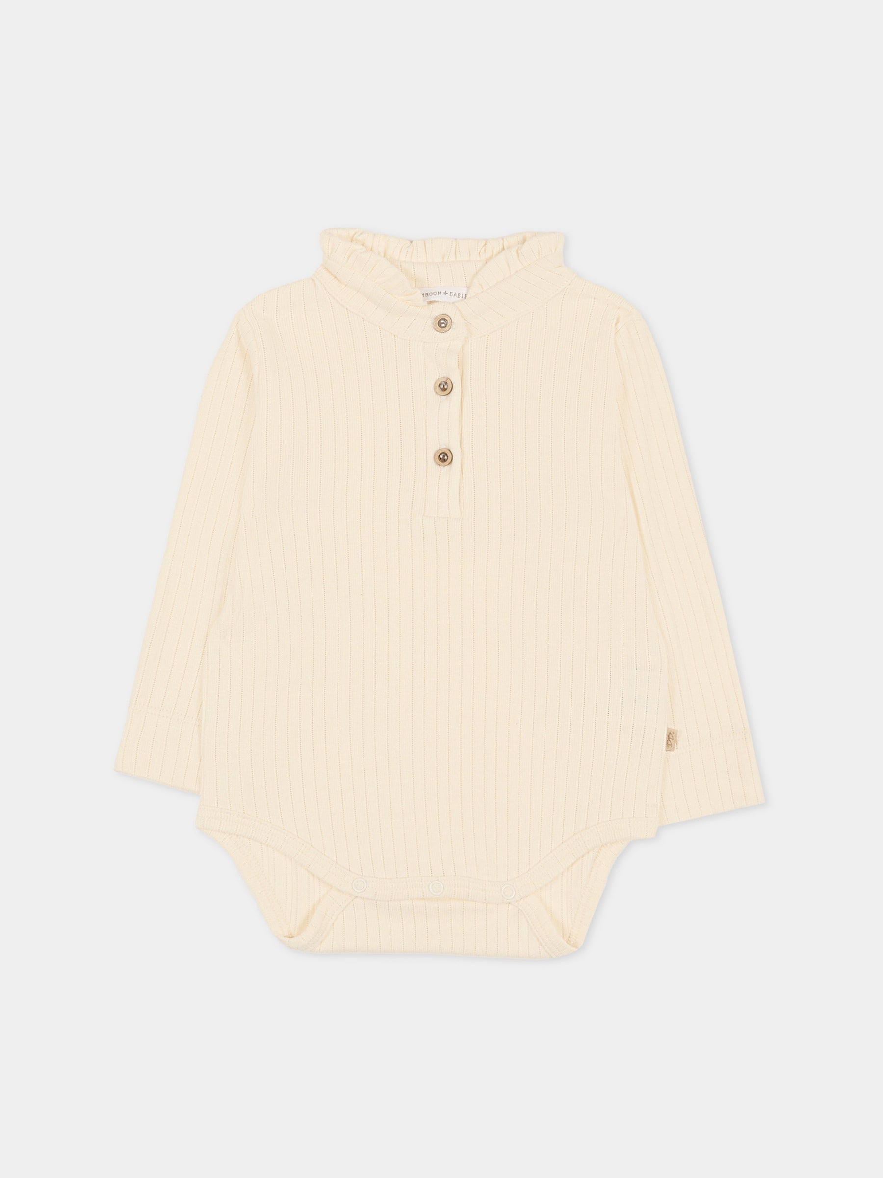 Body avorio per neonata,Bamboom,1021 WARM WHITE