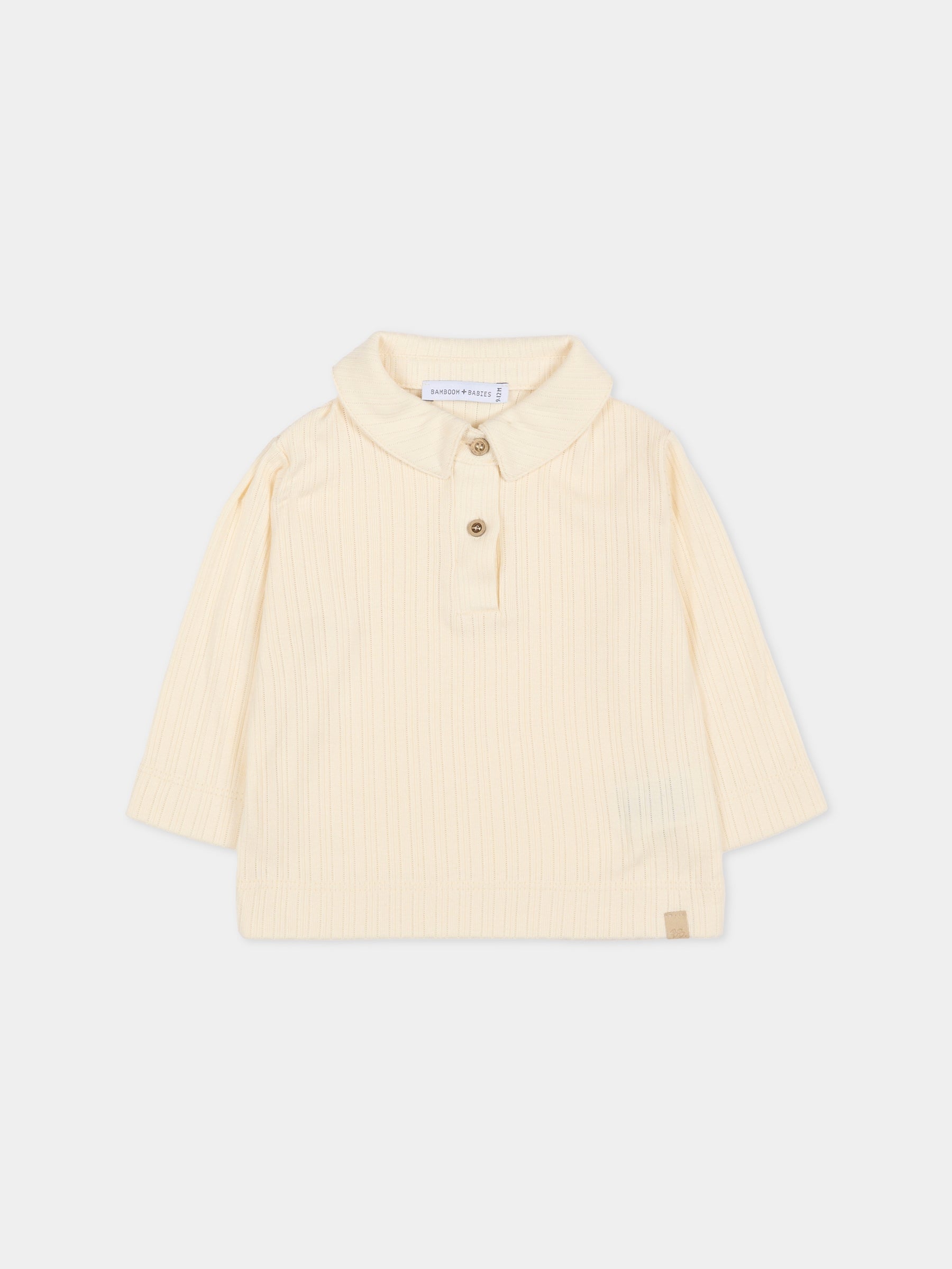 Polo avorio per neonati,Bamboom,1046 WARM WHITE