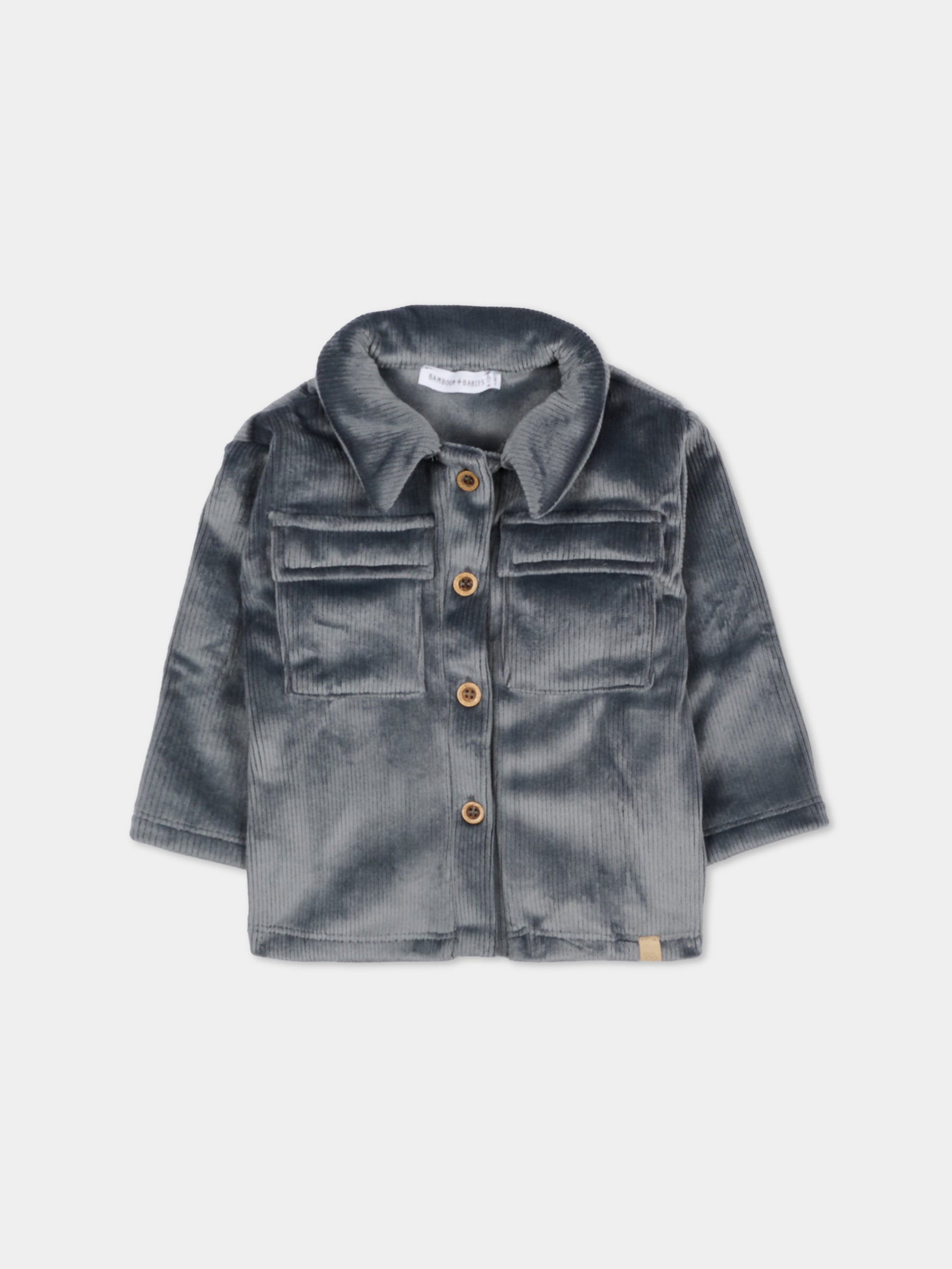 Camicia blu per neonato,Bamboom,1058 MIDNIGHT BLUE