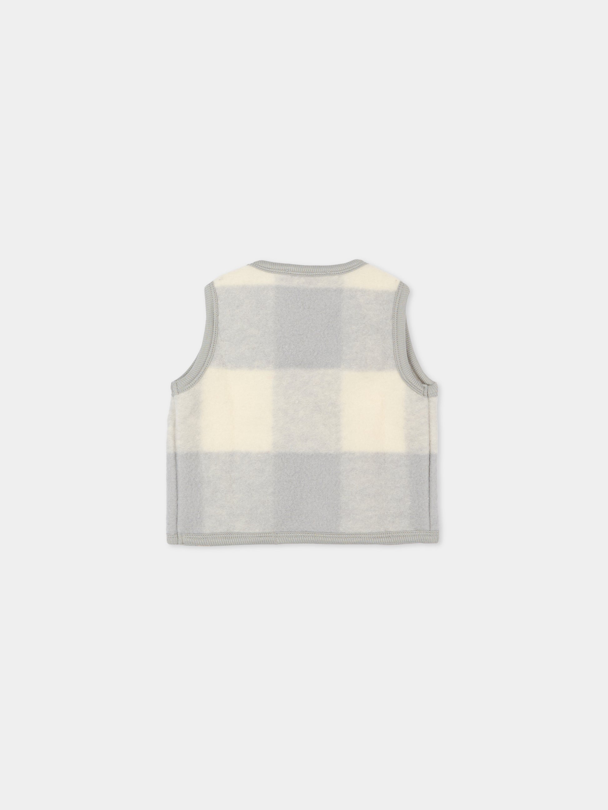 Gilet grigio per neonati,Bamboom,1067 MOSS GREY