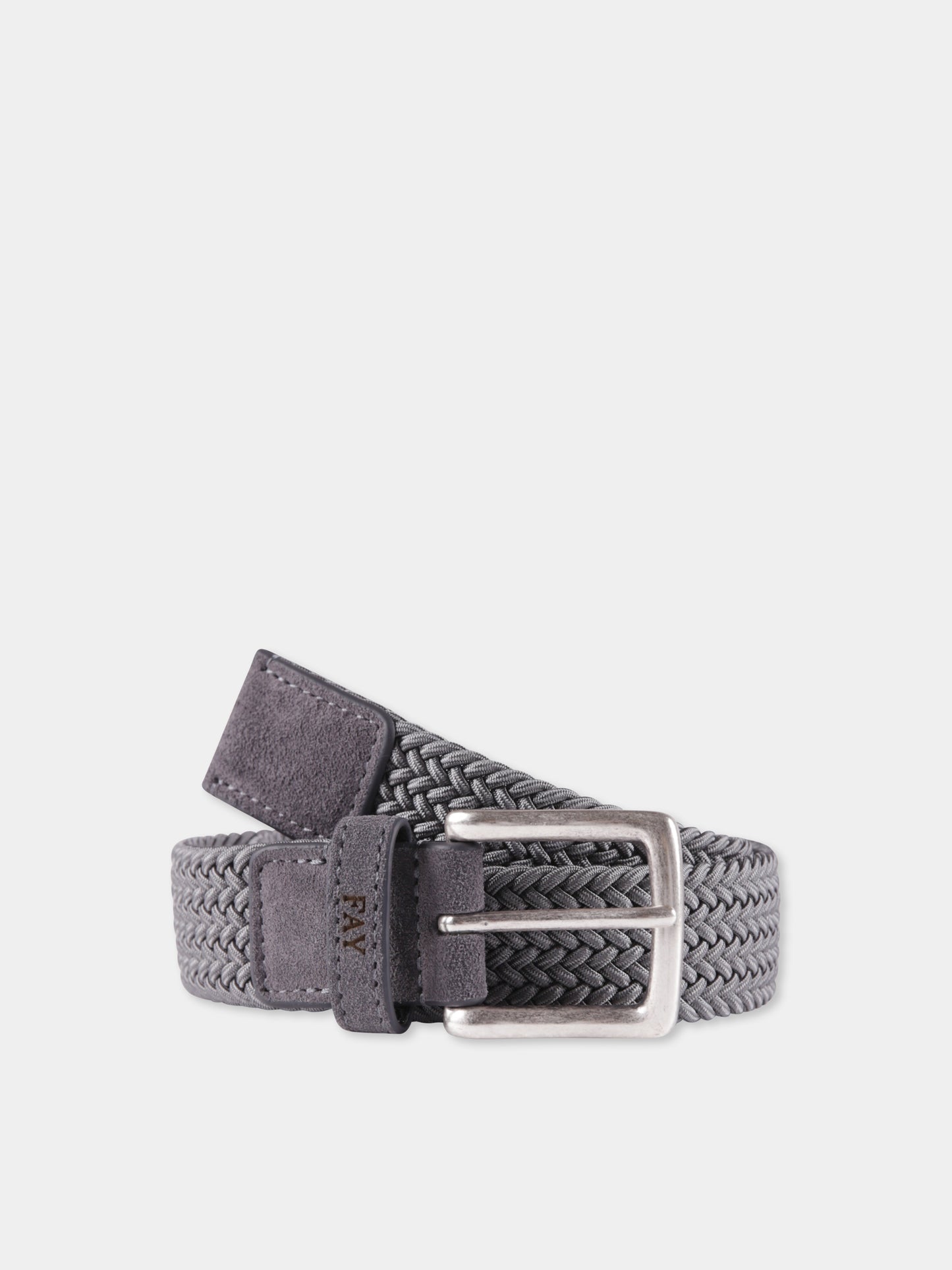 Ceinture gris pour garçon avec logo