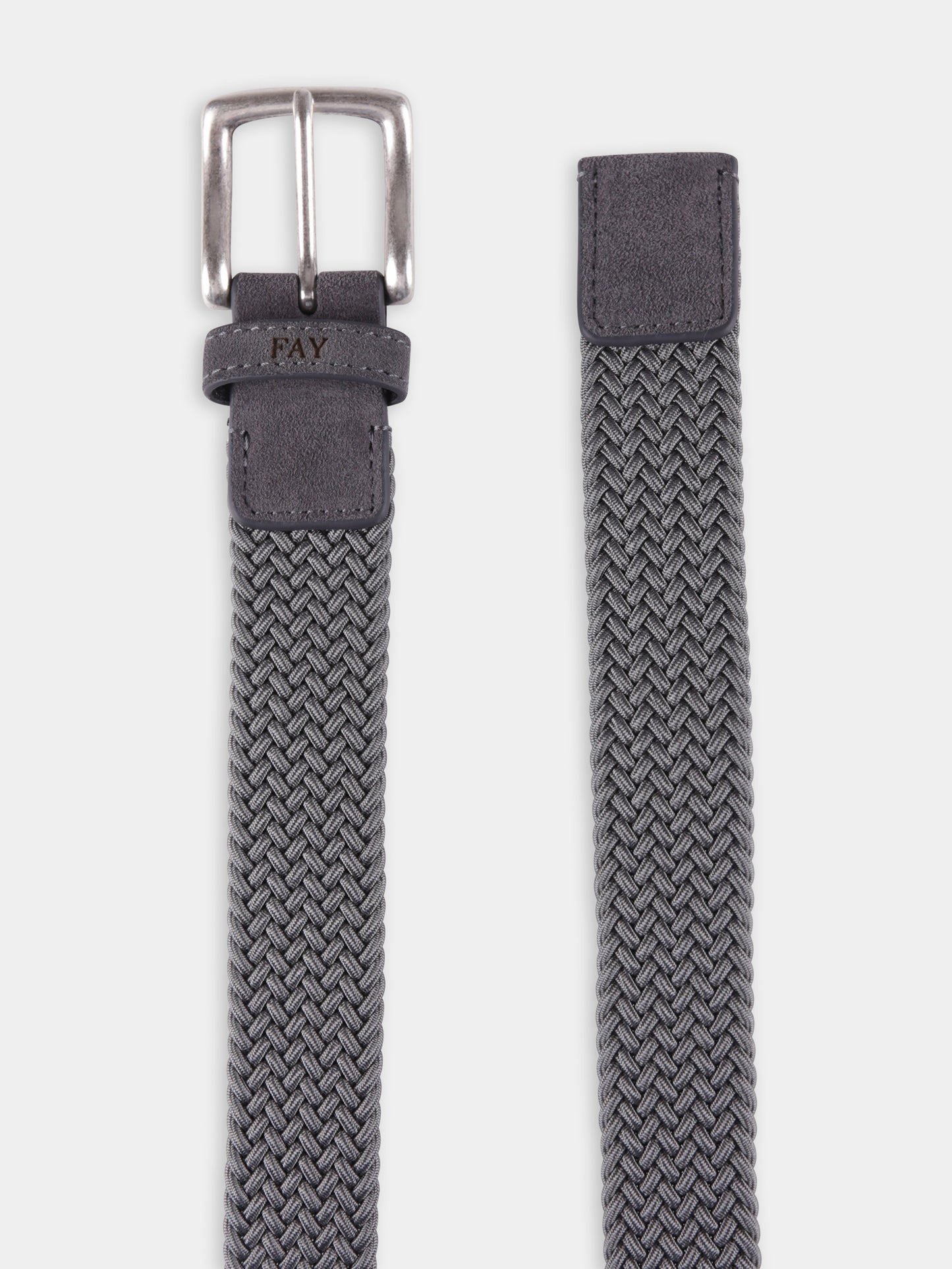 Ceinture gris pour garçon avec logo