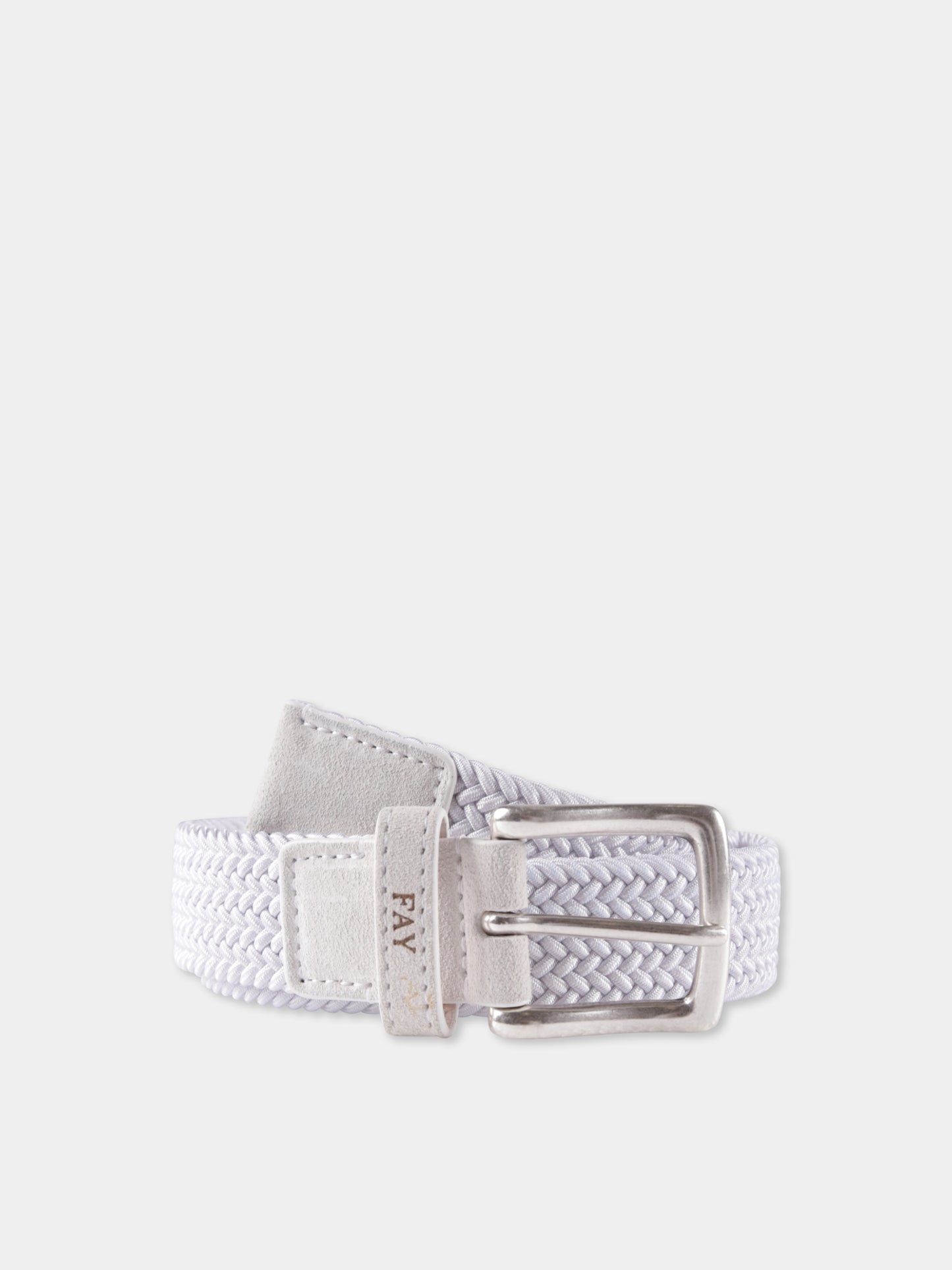 Ceinture blanche pour garçon avec logo