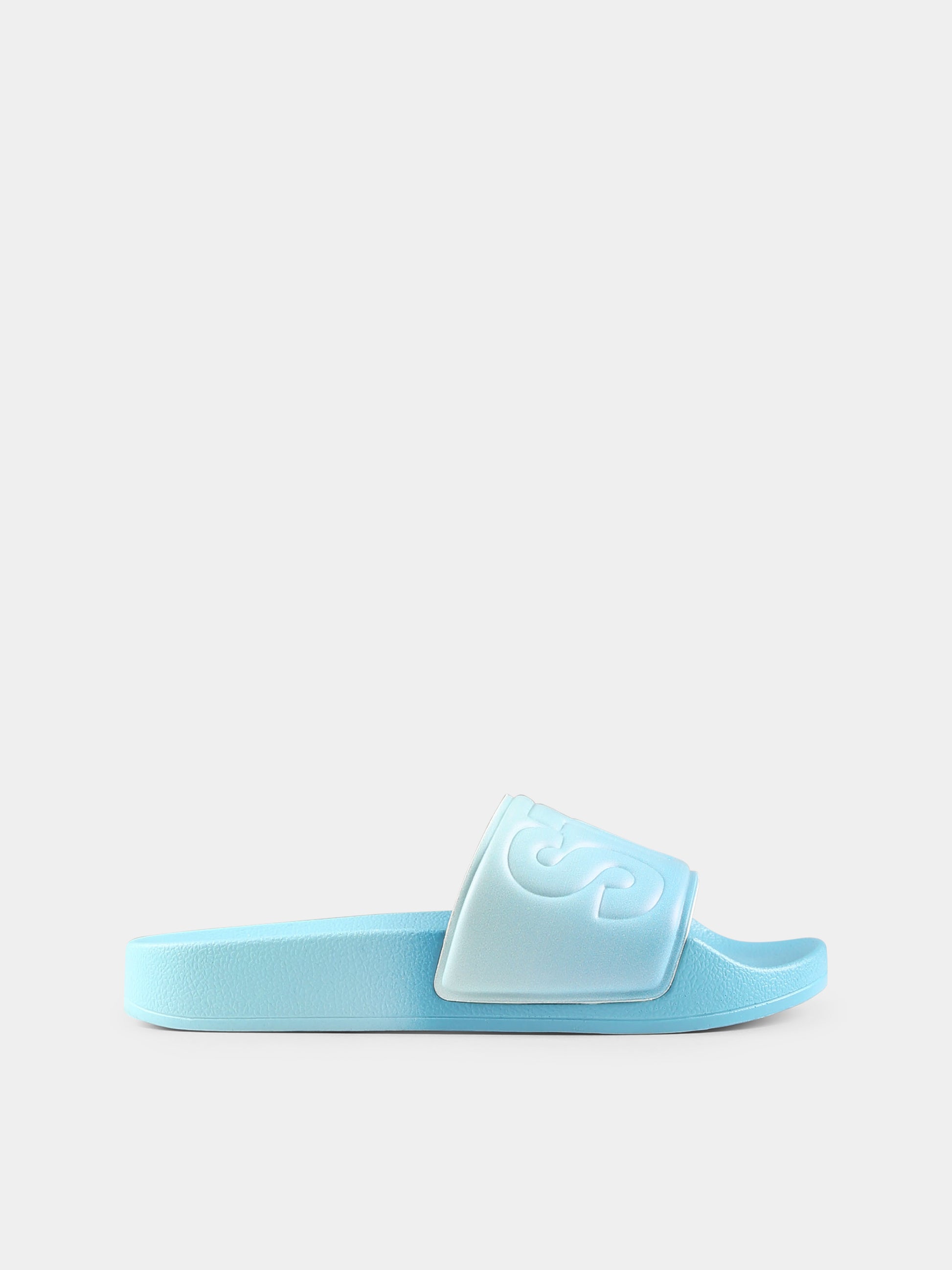 Ciabatte azzurre per bambino con logo,Stella Mccartney Kids,TU0Q26 Z1949 999