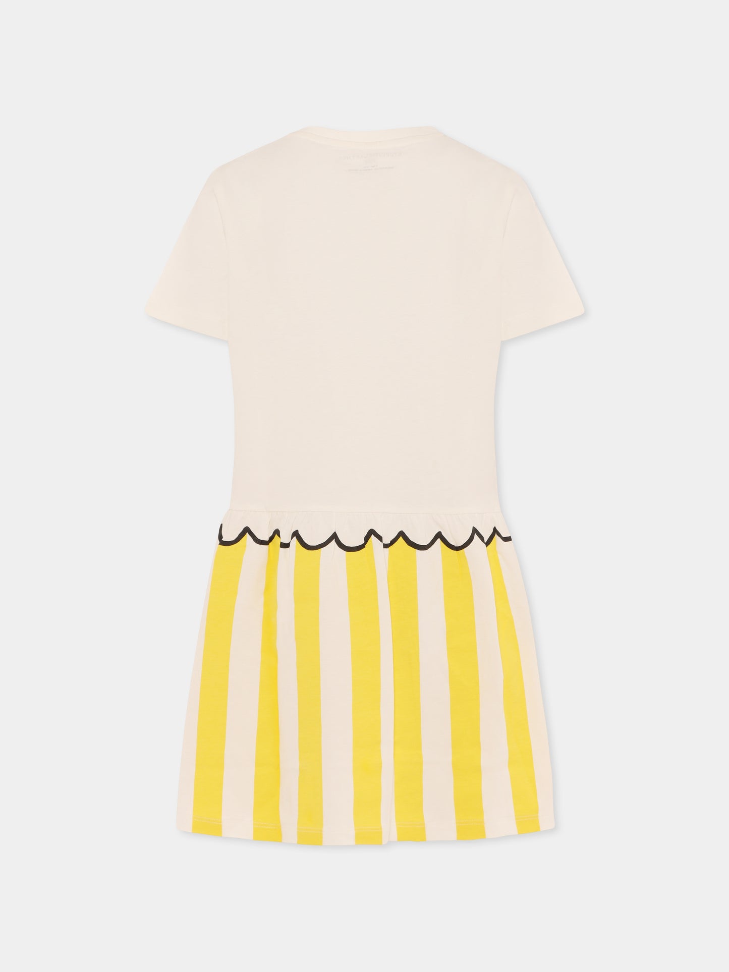 Robe blanche pour fille avec imprimé lemonade