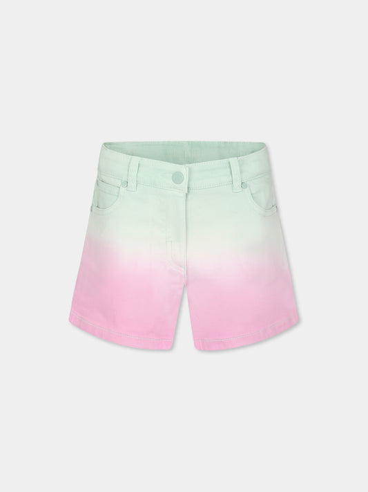 Shorts multicolor per bambina con logo,Stella Mccartney Kids,TU6E29 Z0156 999