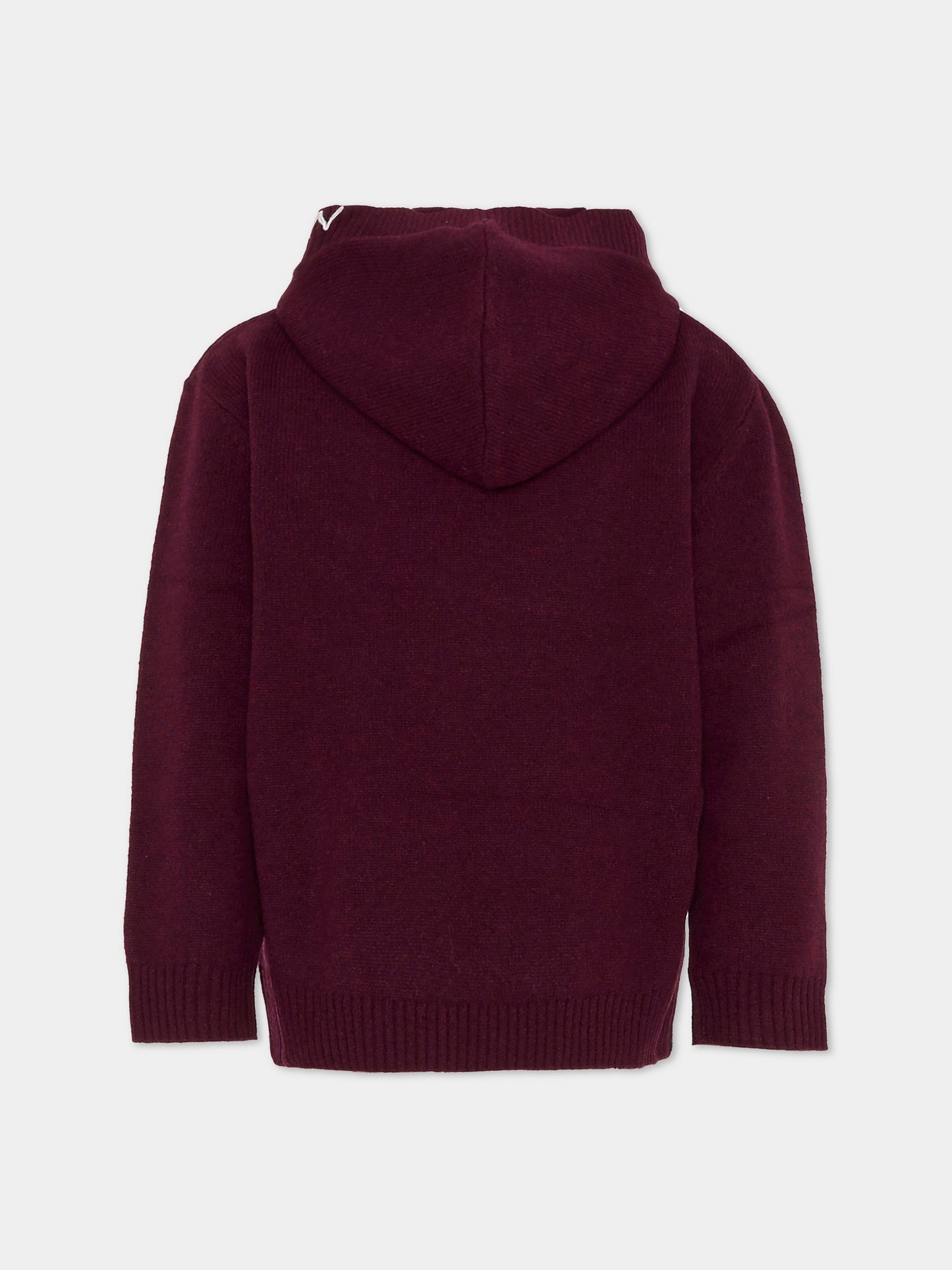 Maglione viola per bambini con logo,Laneus,F5LKJUKH032 039