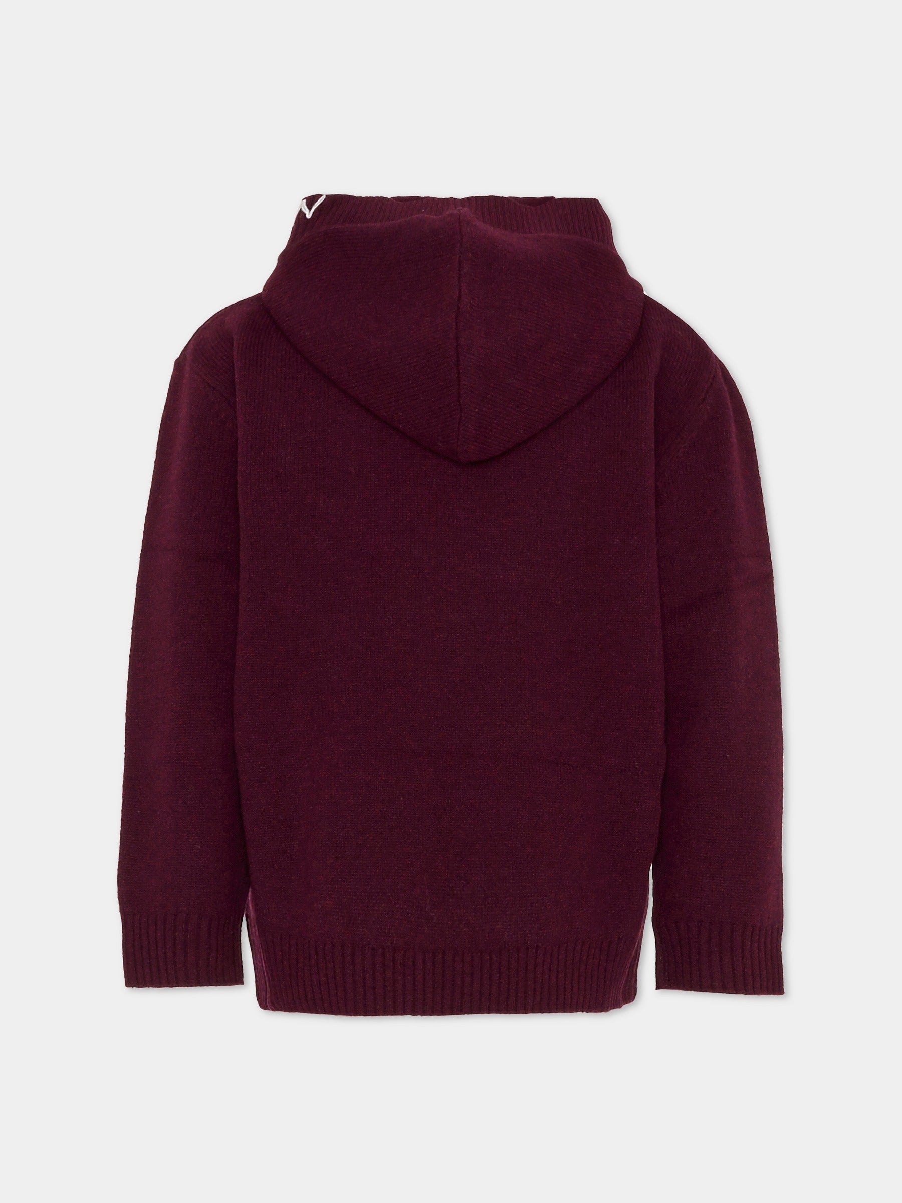 Maglione viola per bambini con logo,Laneus,F5LKJUKH032 039