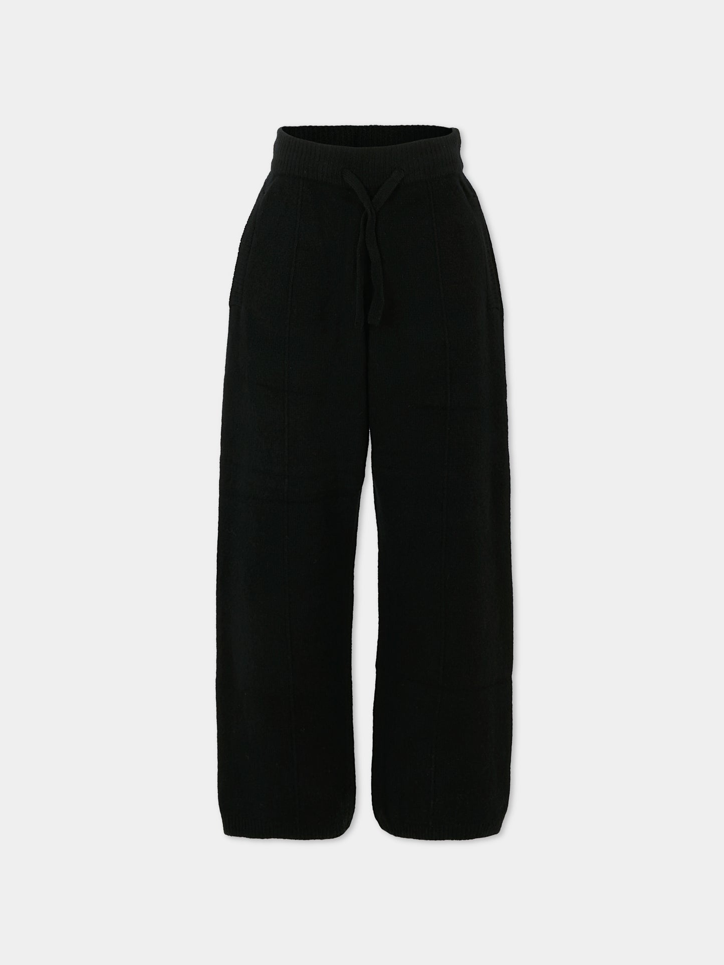 Pantaloni neri per bambini con logo,Laneus,F5LKJUKT079 110