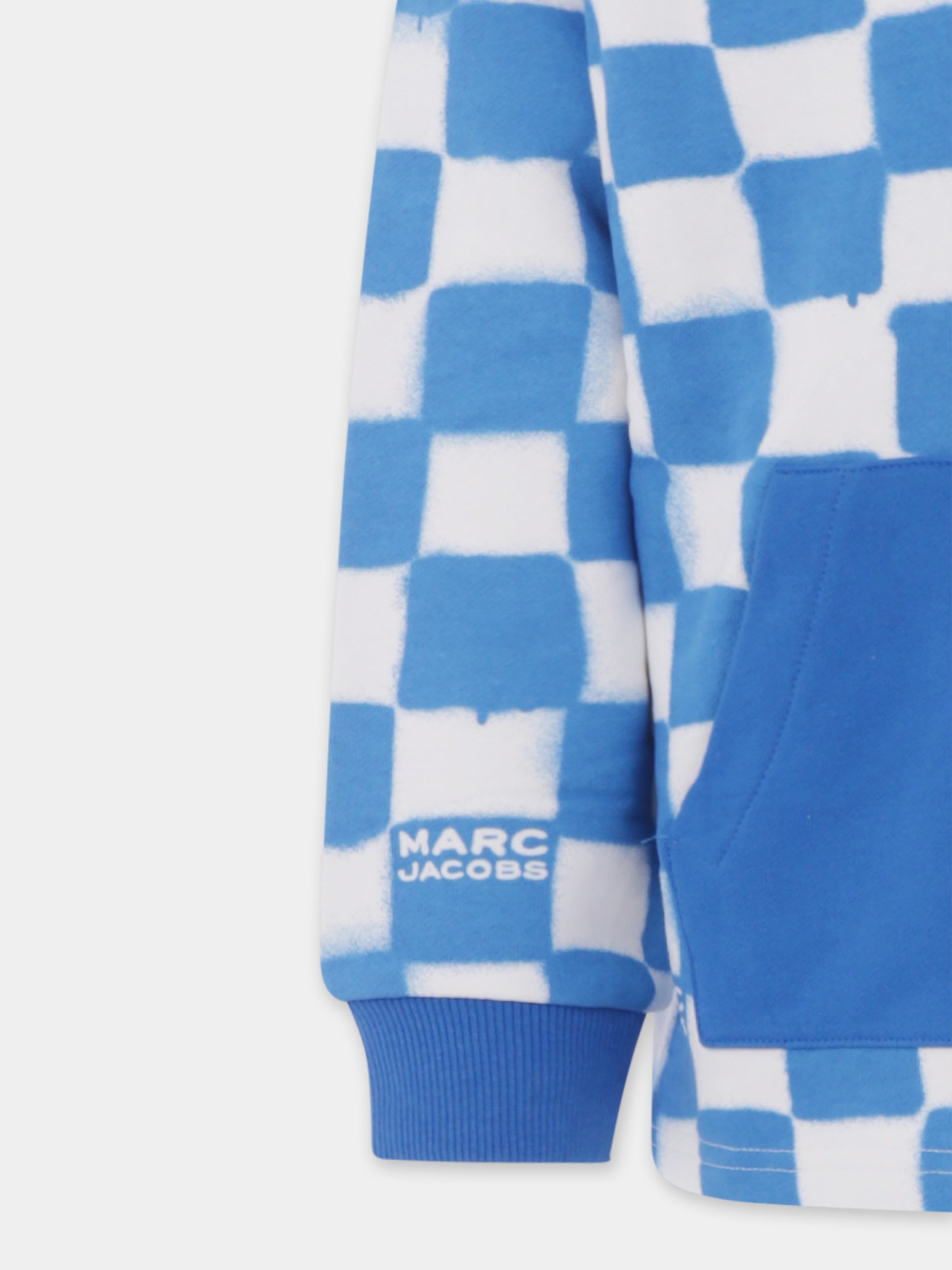 Felpa azzurra per bambino con logo,Marc Jacobs,W60191 873