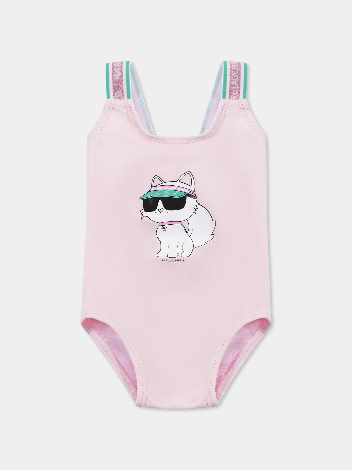 Maillot de bain rose pour bébé fille avec Choupette