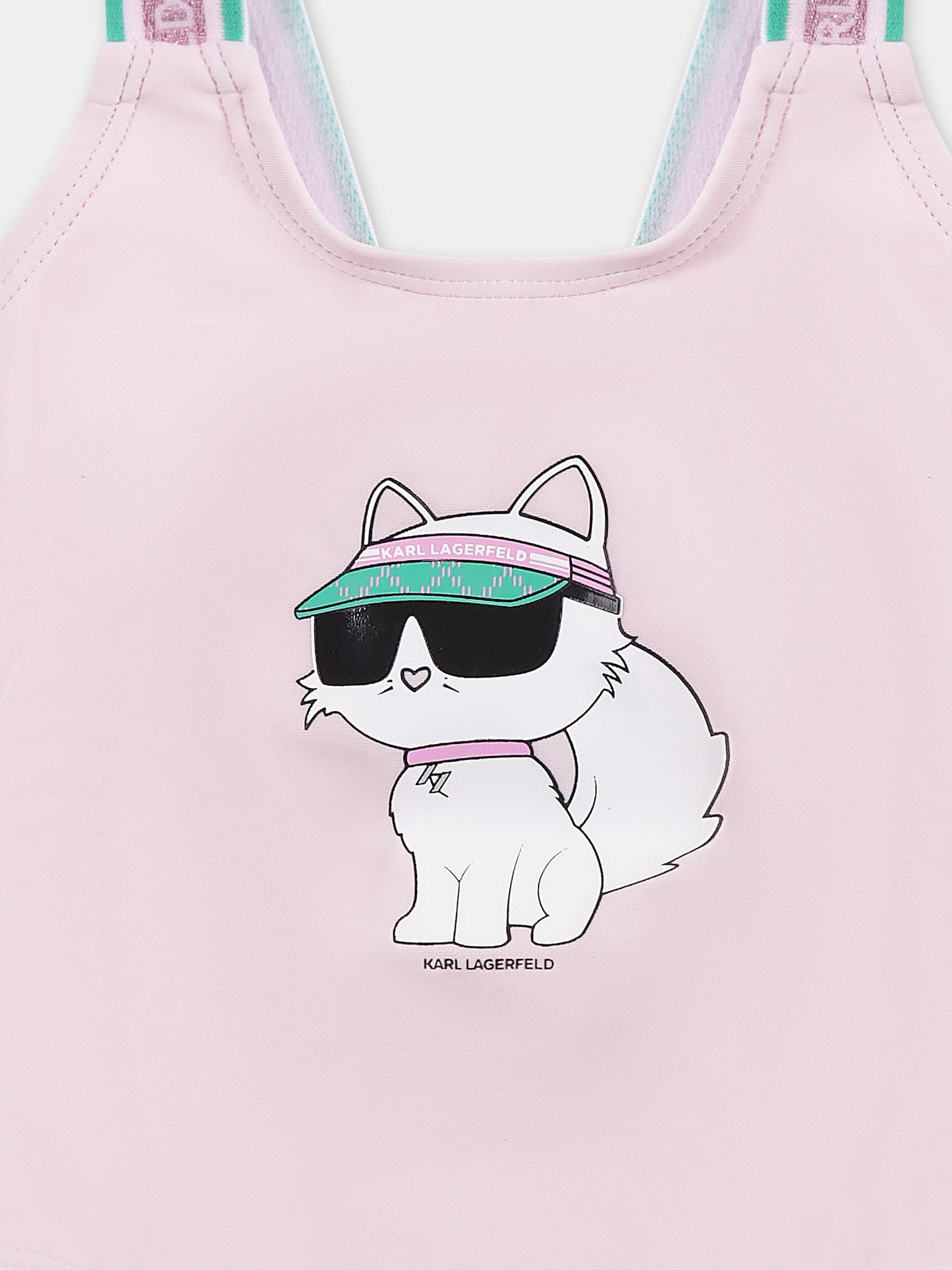 Maillot de bain rose pour bébé fille avec Choupette