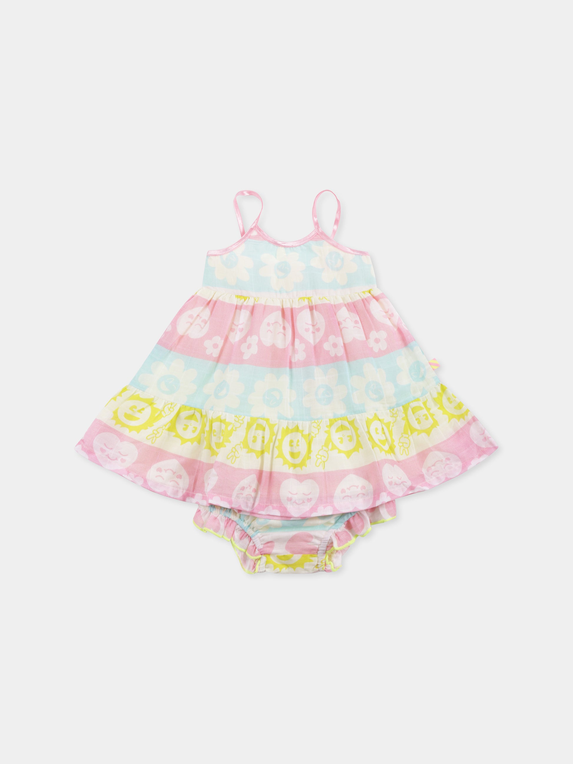 Vestito multicolor per neonata,Billieblush,U20001 515