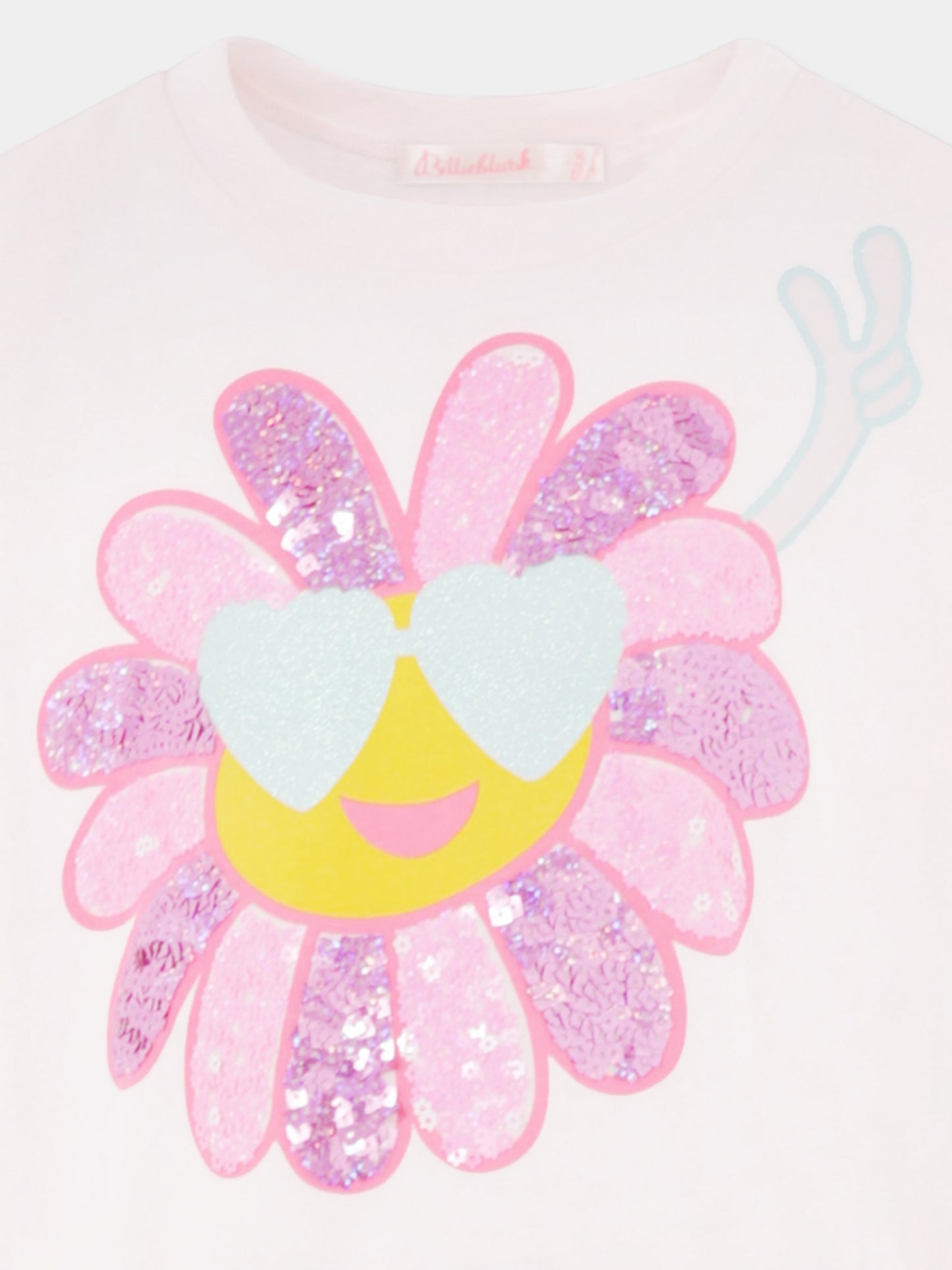 Robe multicolore pour fille avec fleur