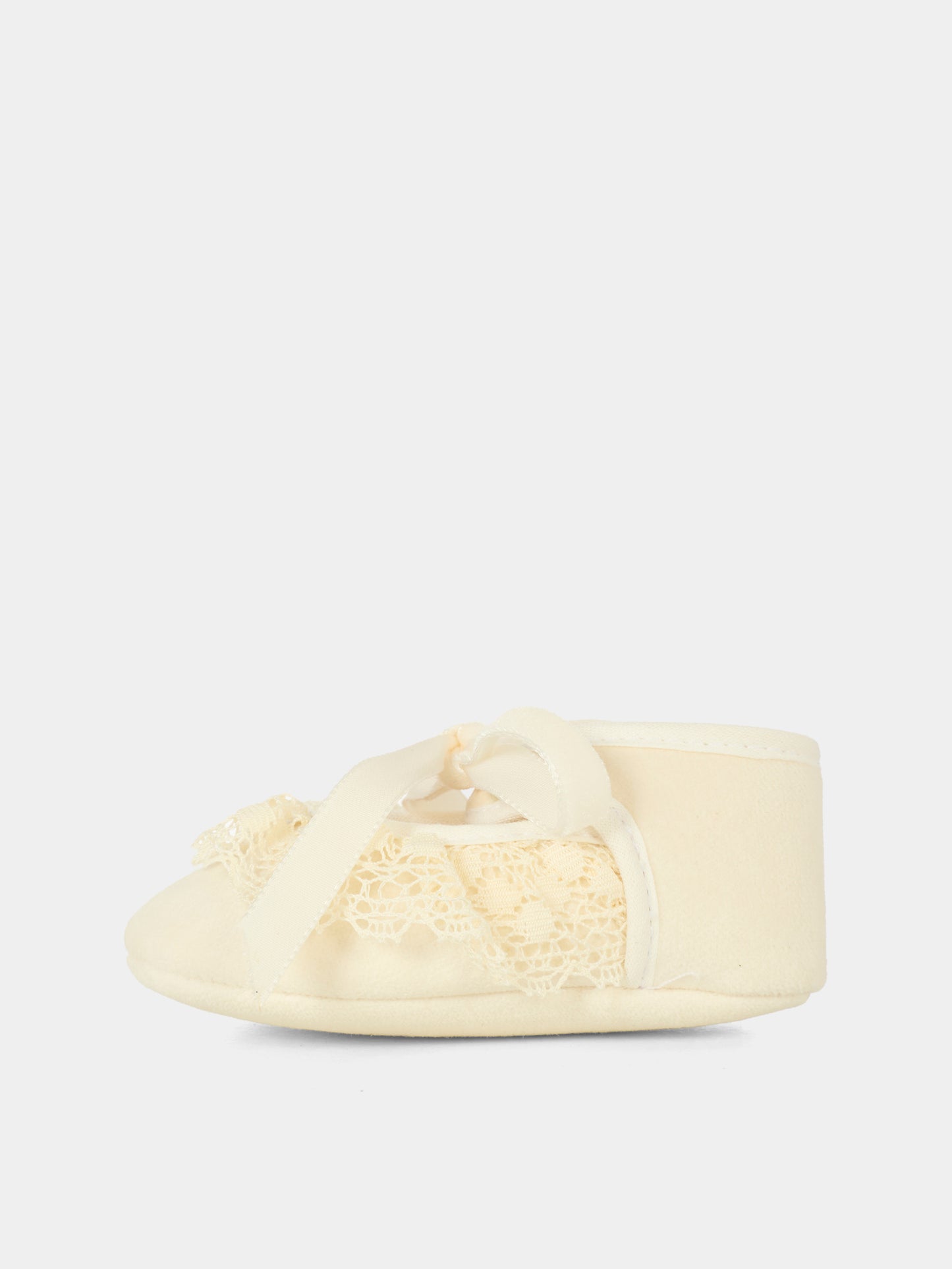 Ballerine avorio per neonata con pizzo,Paz Rodríguez,035 152847 60 T2001