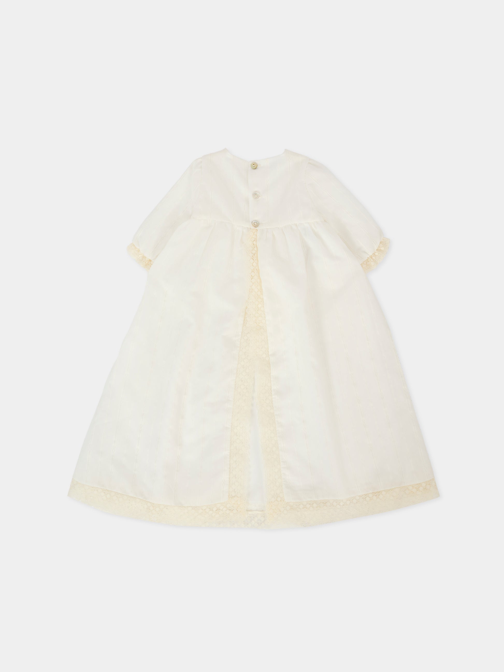 Vestito avorio per neonata con fiocco,Paz Rodríguez,008 152835 60 T2020