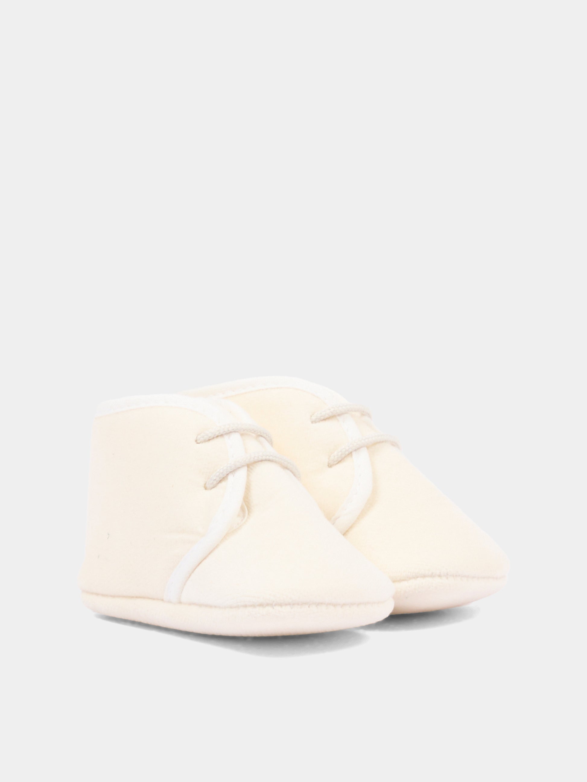 Scarpe avorio per neonato con lacci,Paz Rodríguez,035 152912 60 T2001