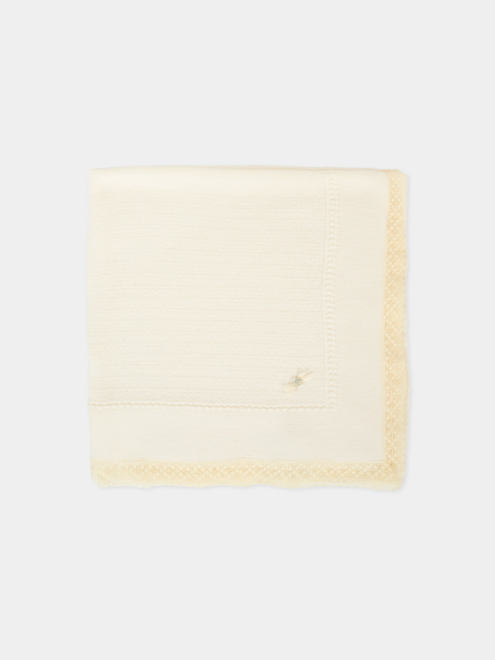 Coperta avorio per neonati con fiocco,Paz Rodríguez,029 112828 60 H56