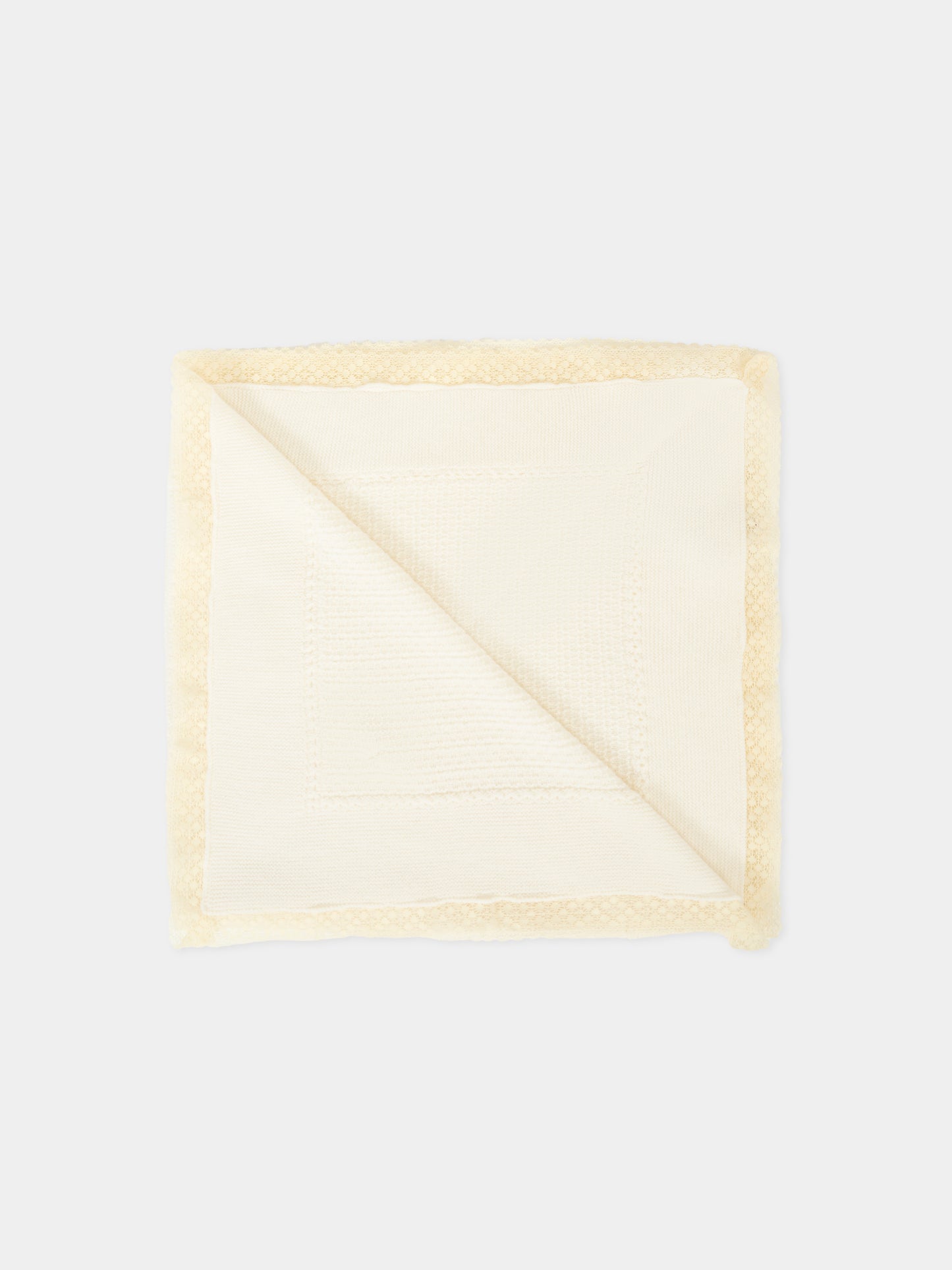 Coperta avorio per neonati con fiocco,Paz Rodríguez,029 112828 60 H56