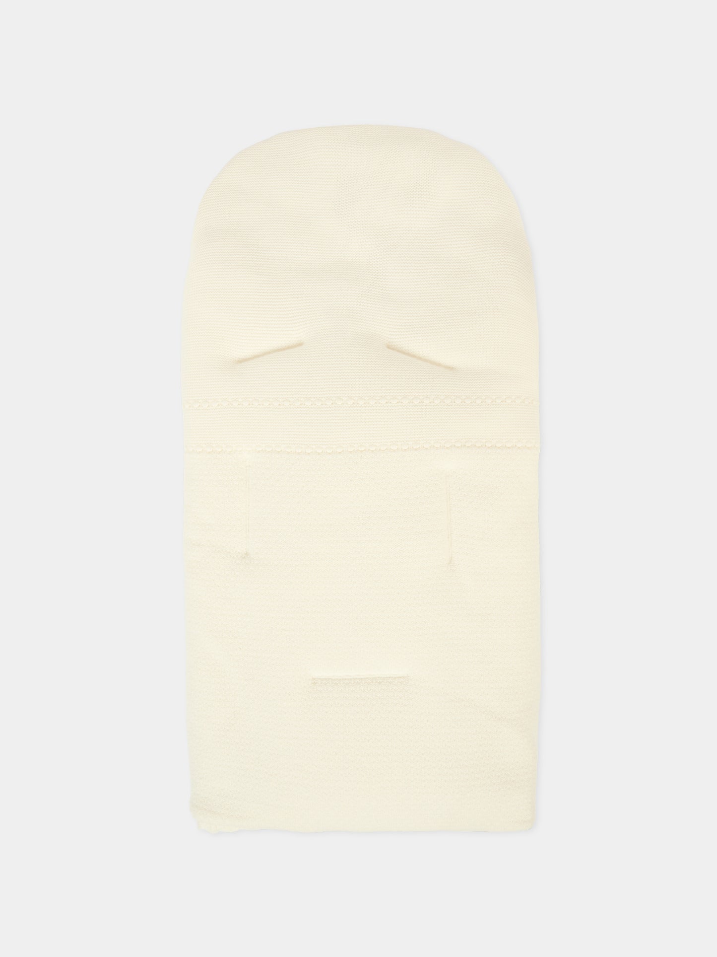 Sacco nanna avorio per neonati con logo,Paz Rodríguez,071 101832 60 H07