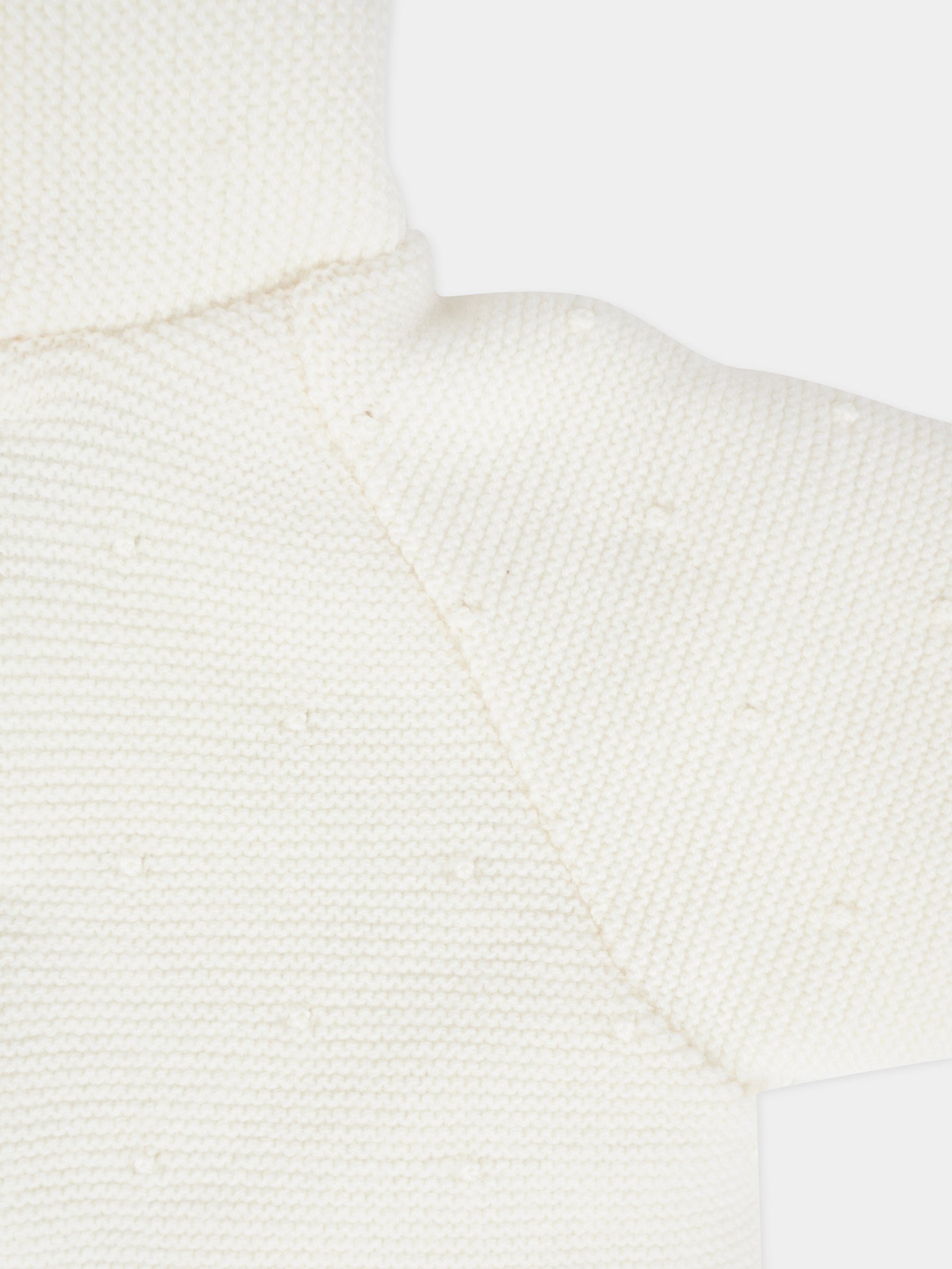 Cappotto avorio per neonato con pois,Paz Rodríguez,012 112901 60 H56