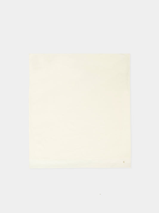 Coperta avorio per neonati con logo,Paz Rodríguez,031 39761 6060 T362