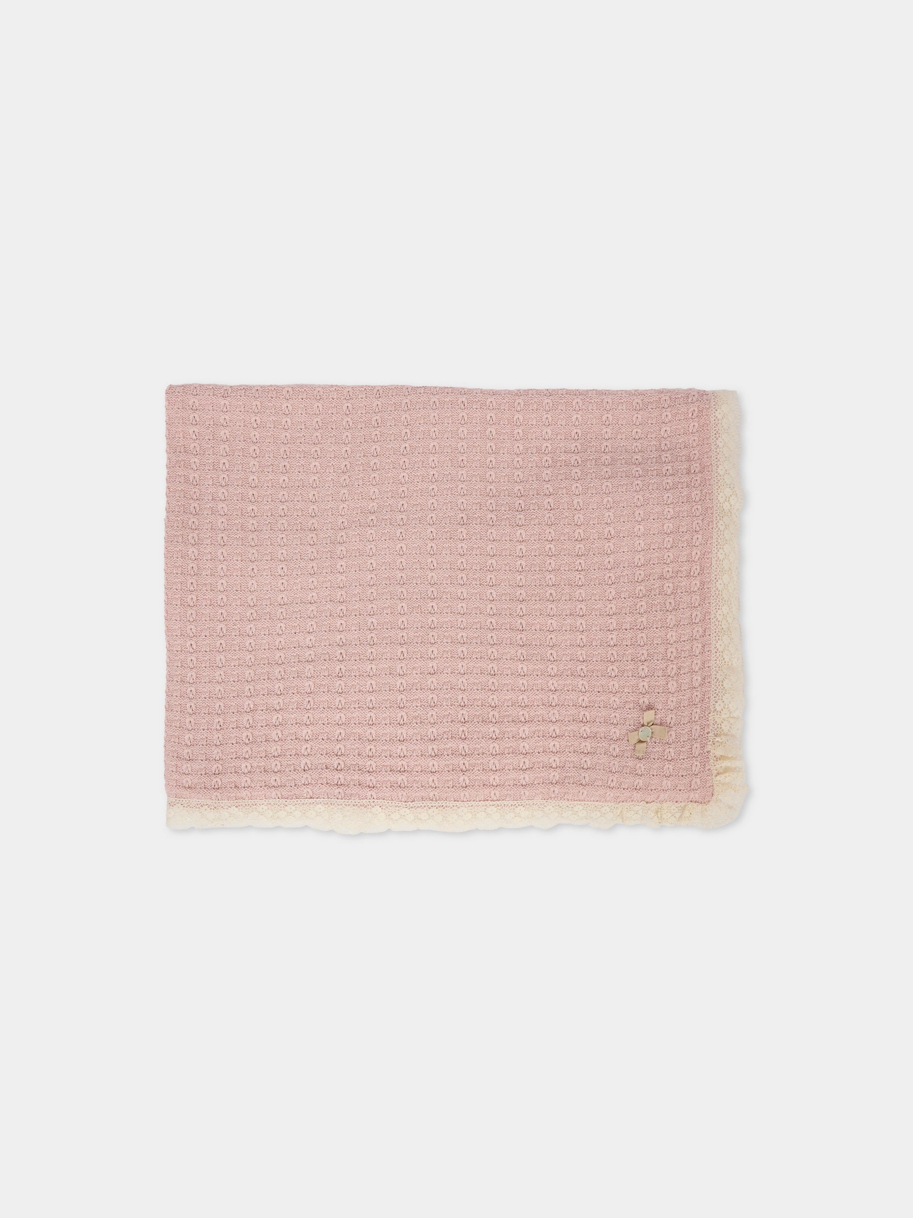 Coperta rosa per neonata con fiocco,Paz Rodríguez,029 123110 32 H94