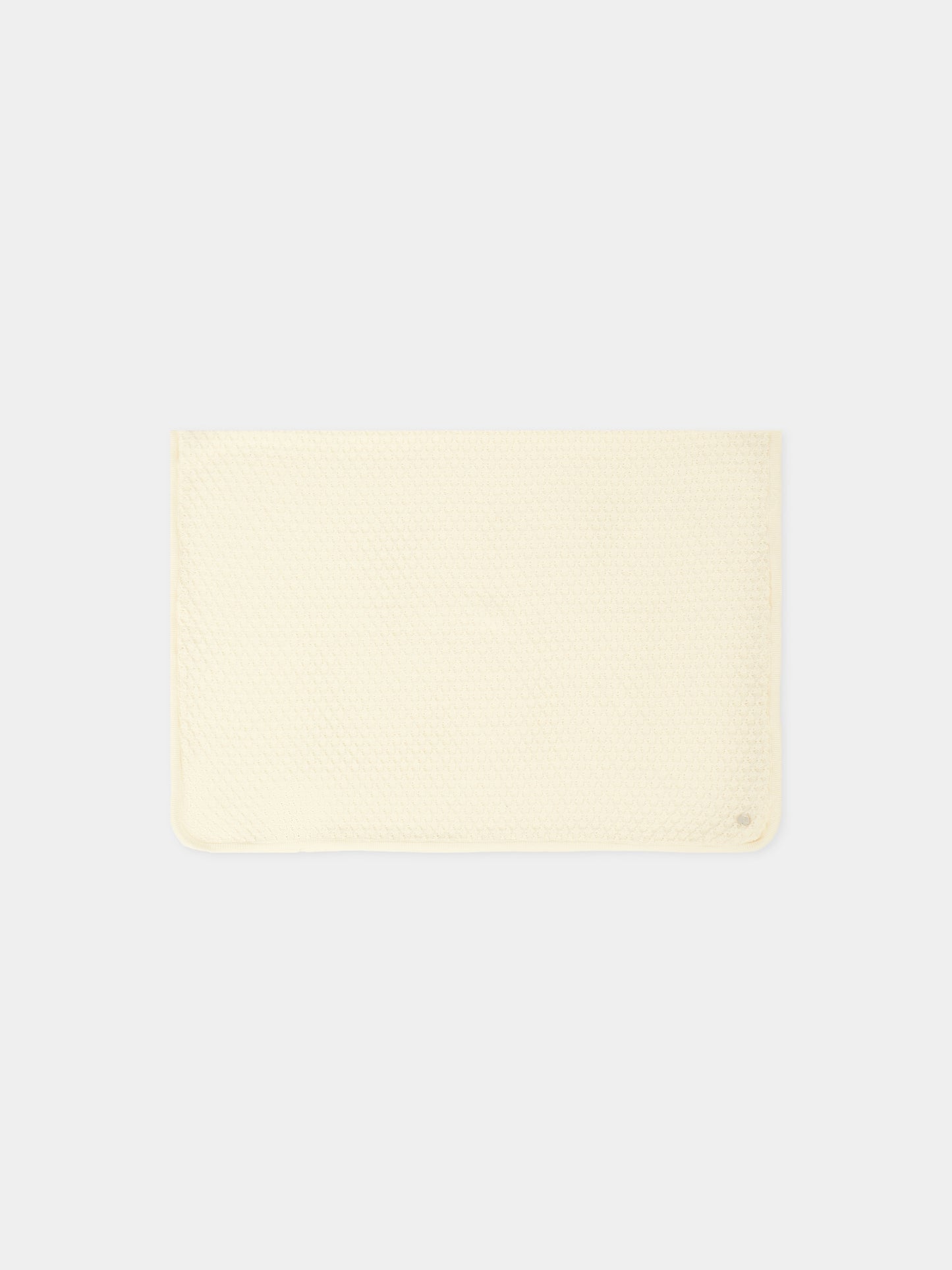 Coperta avorio per neonati con logo,Paz Rodríguez,031 123073 60 H94