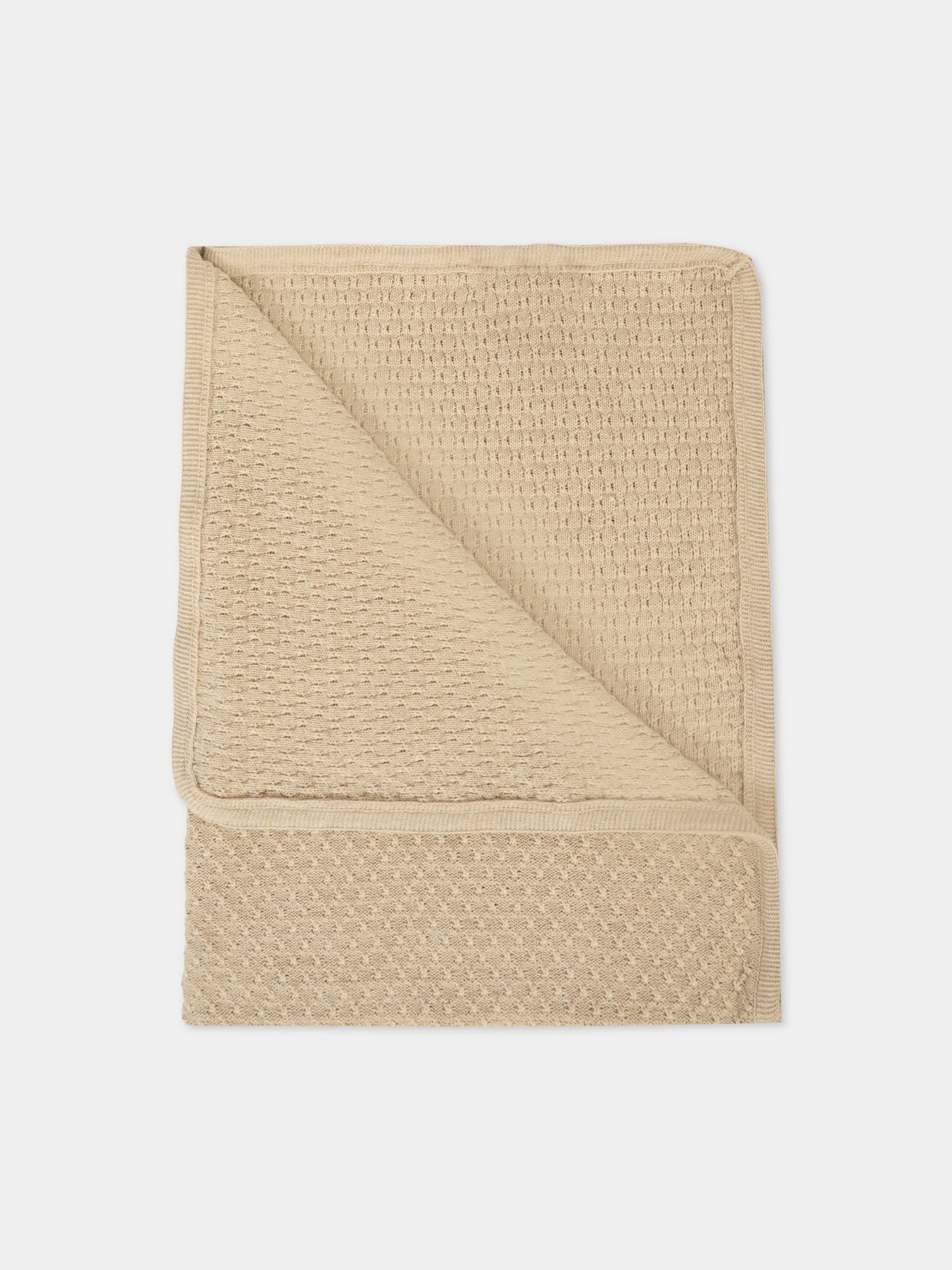 Coperta beige per neonati con logo,Paz Rodríguez,031 123073 64 H94