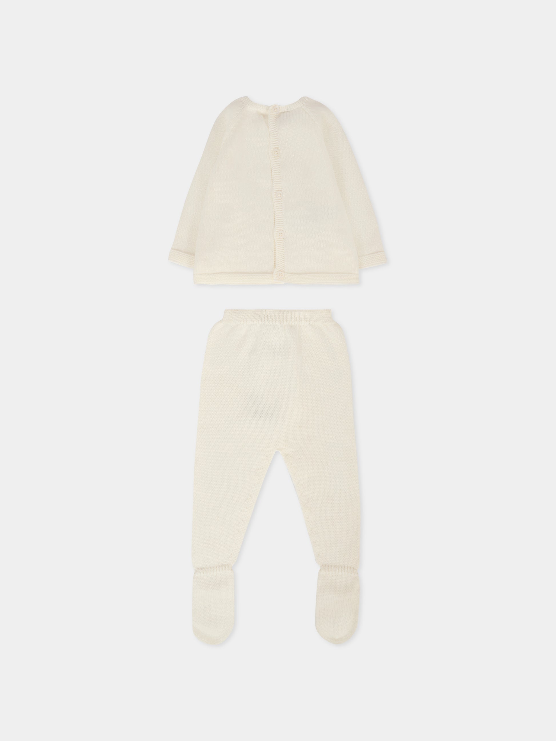 Completo nascita avorio per neonati con logo,Paz Rodríguez,303 122787 6060 H94