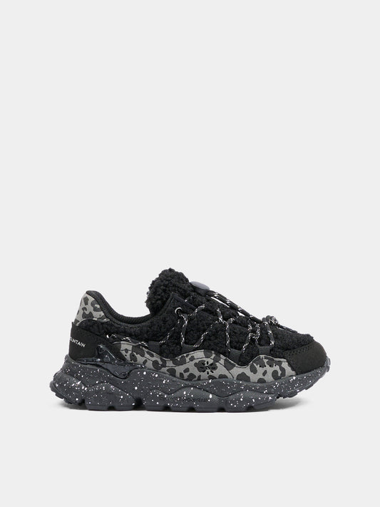 Sneakers Raikiri nere per bambino,Flower Mountain,0012015499 27 1A69