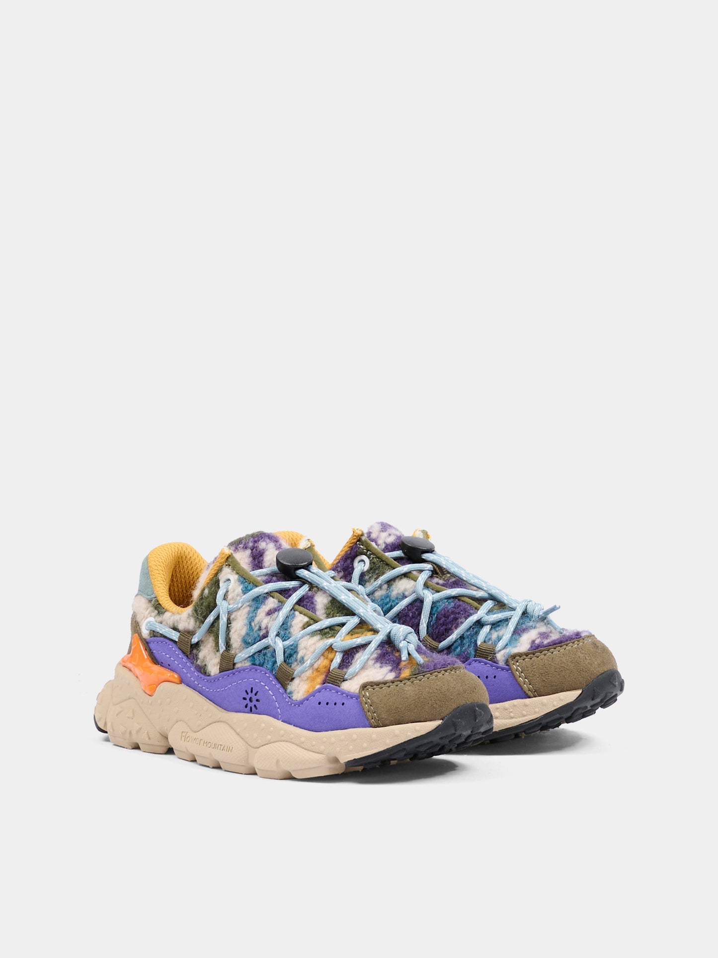 Sneakers Raikiri multicolor per bambino con logo,Flower Mountain,0012015499 26 2F04
