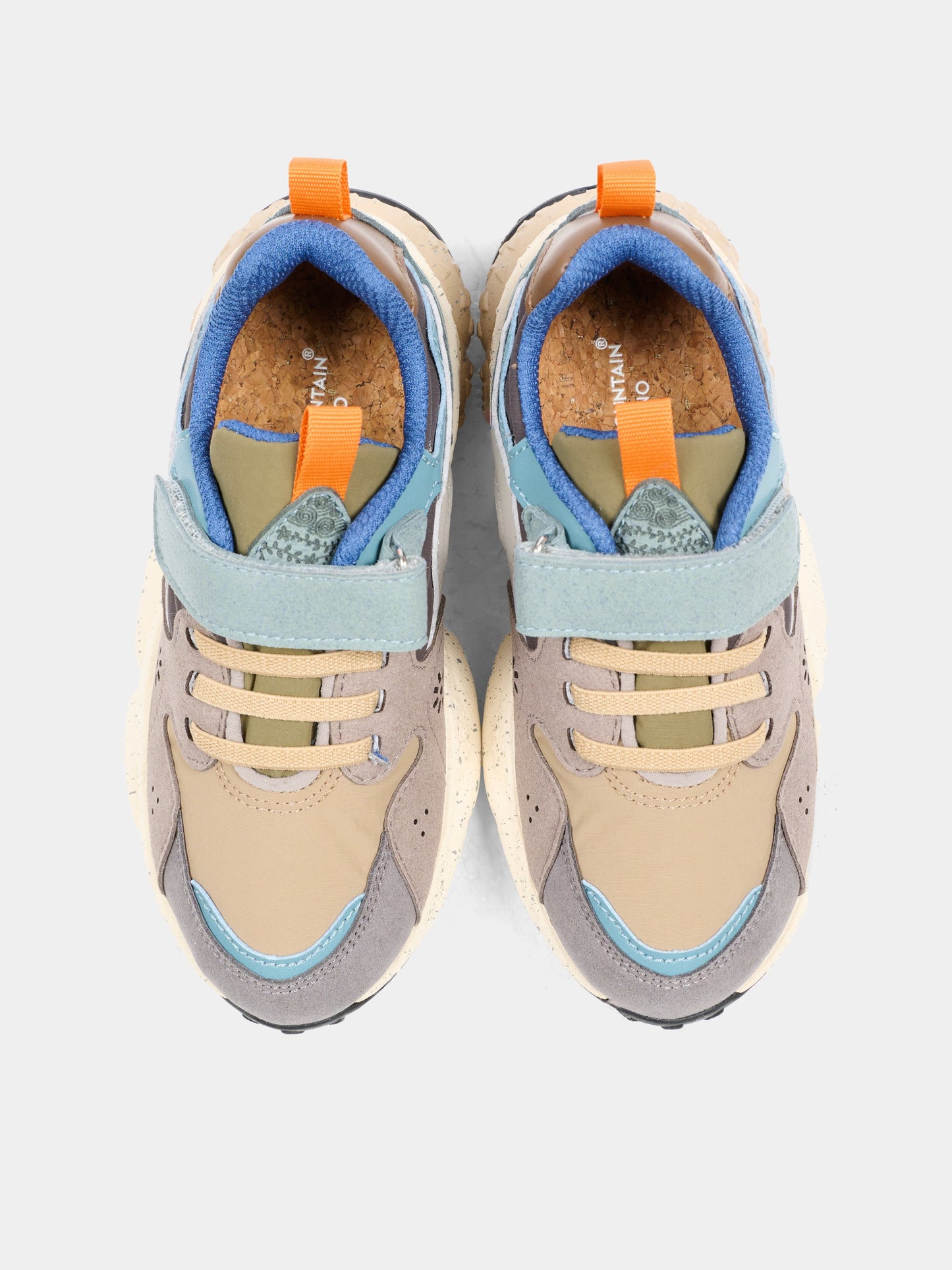 Sneakers Yamano multicolor per bambino con dettaglio grigio,Flower Mountain,0012016907 21 3B64