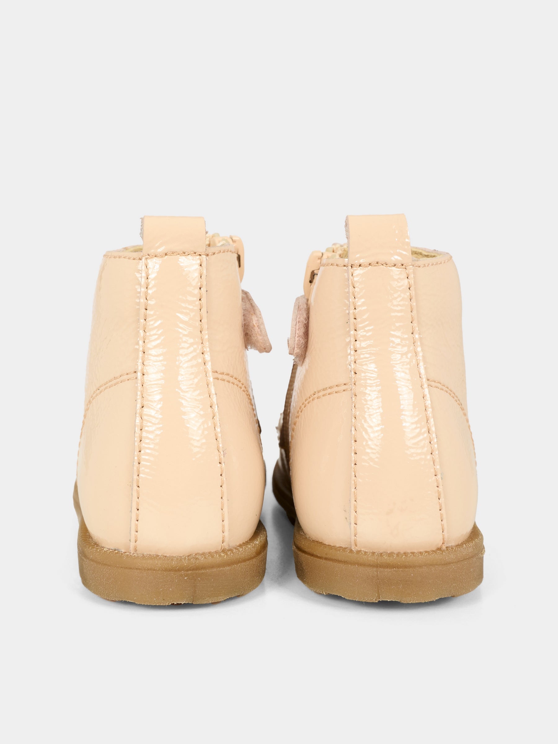 Stivaletti rosa per bambina con patch logato,Falcotto,0012014111 12 0M12