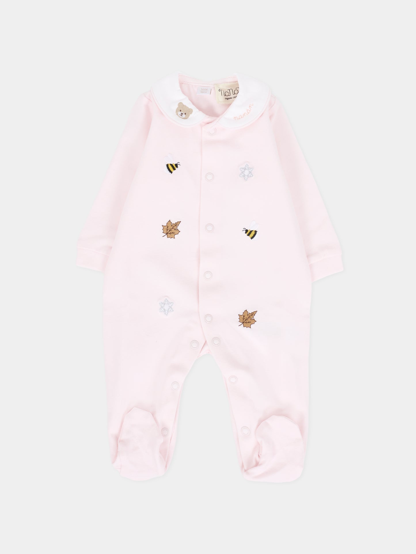 Tutina rosa per neonata con api,Nanán,I25002R