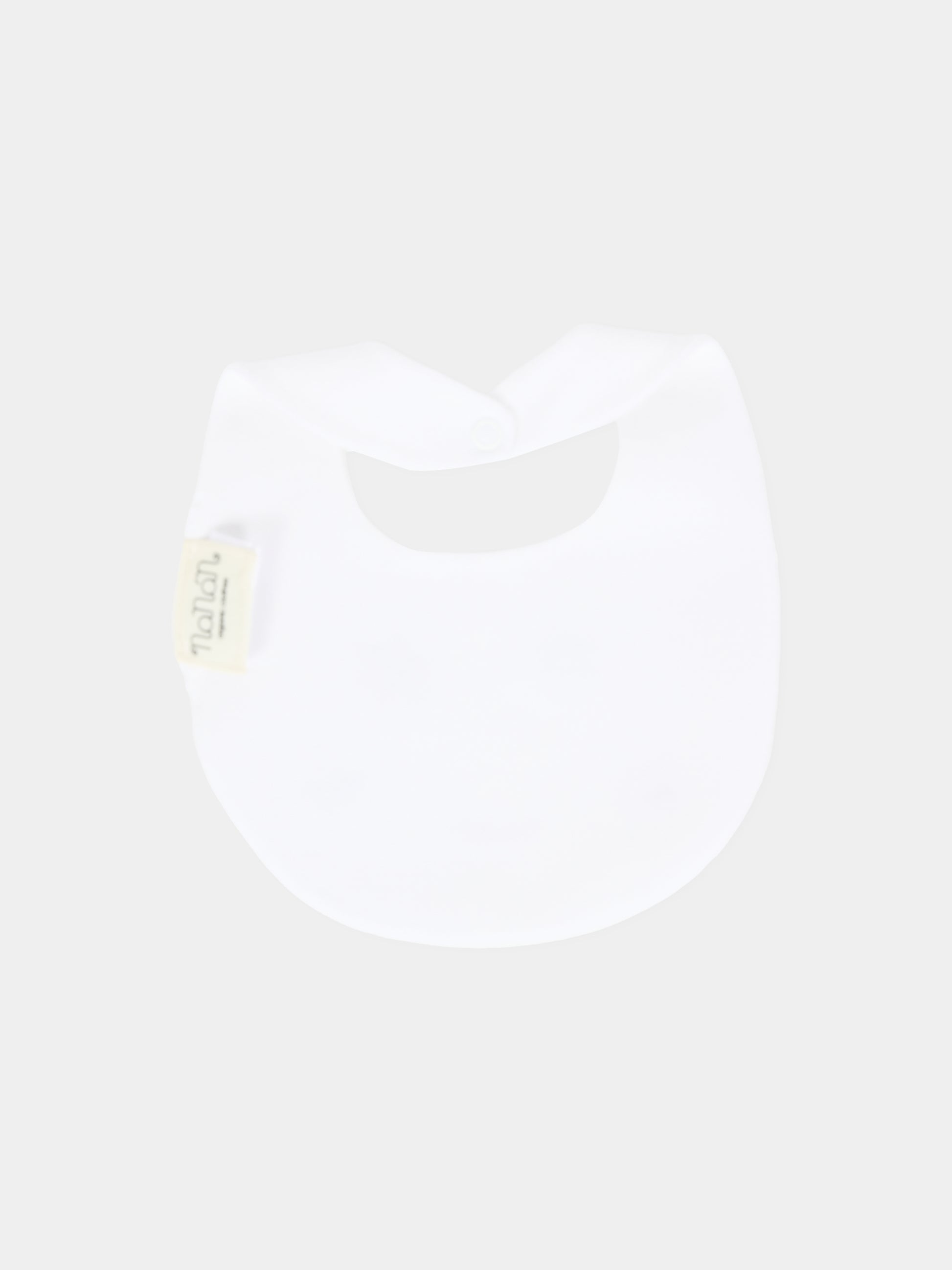 Bavaglino bianco per neonati con ape,Nanán,I25006B